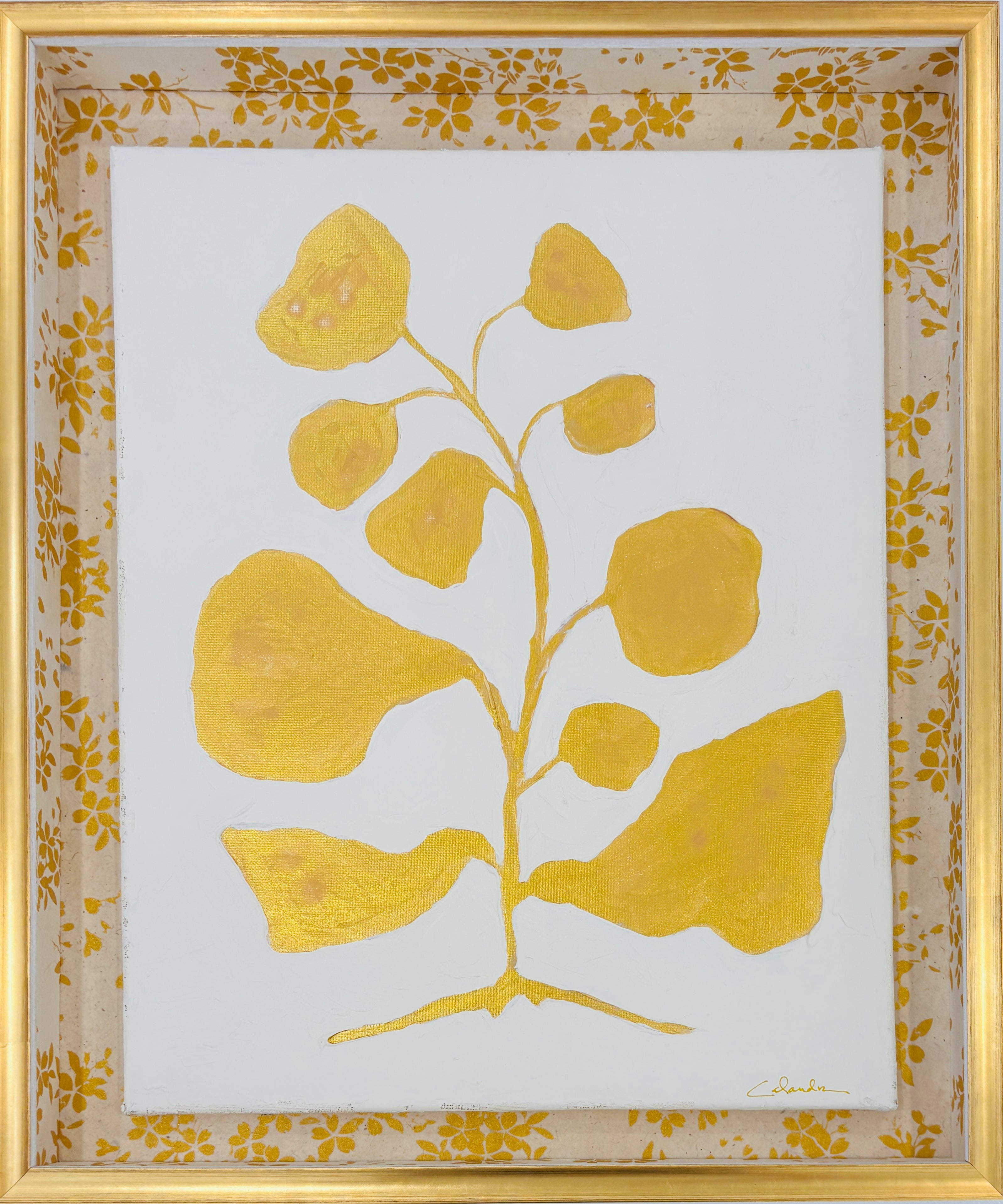 Golden Silhouette Shadow Box II