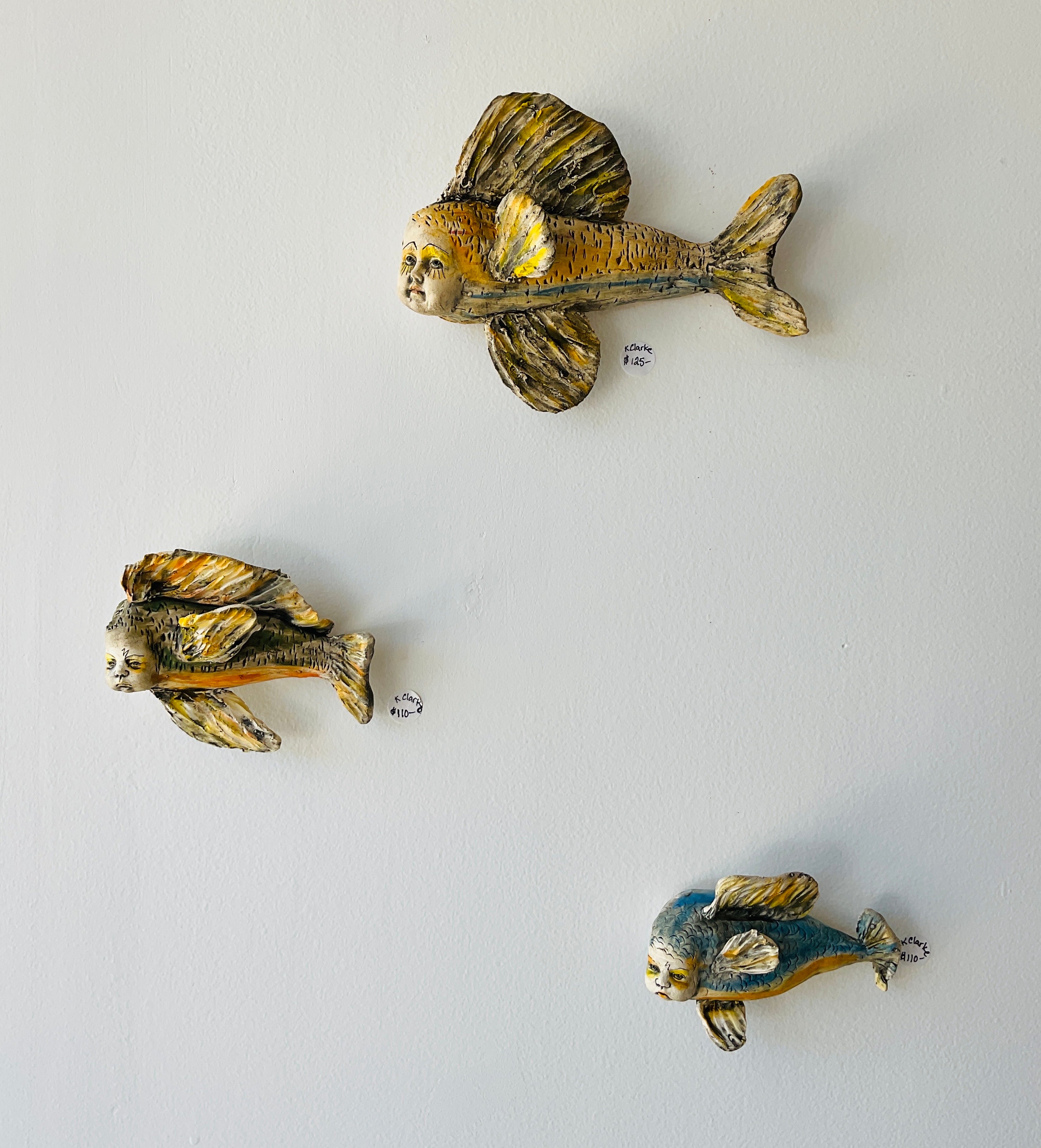 Wall Hung Fish in Blue