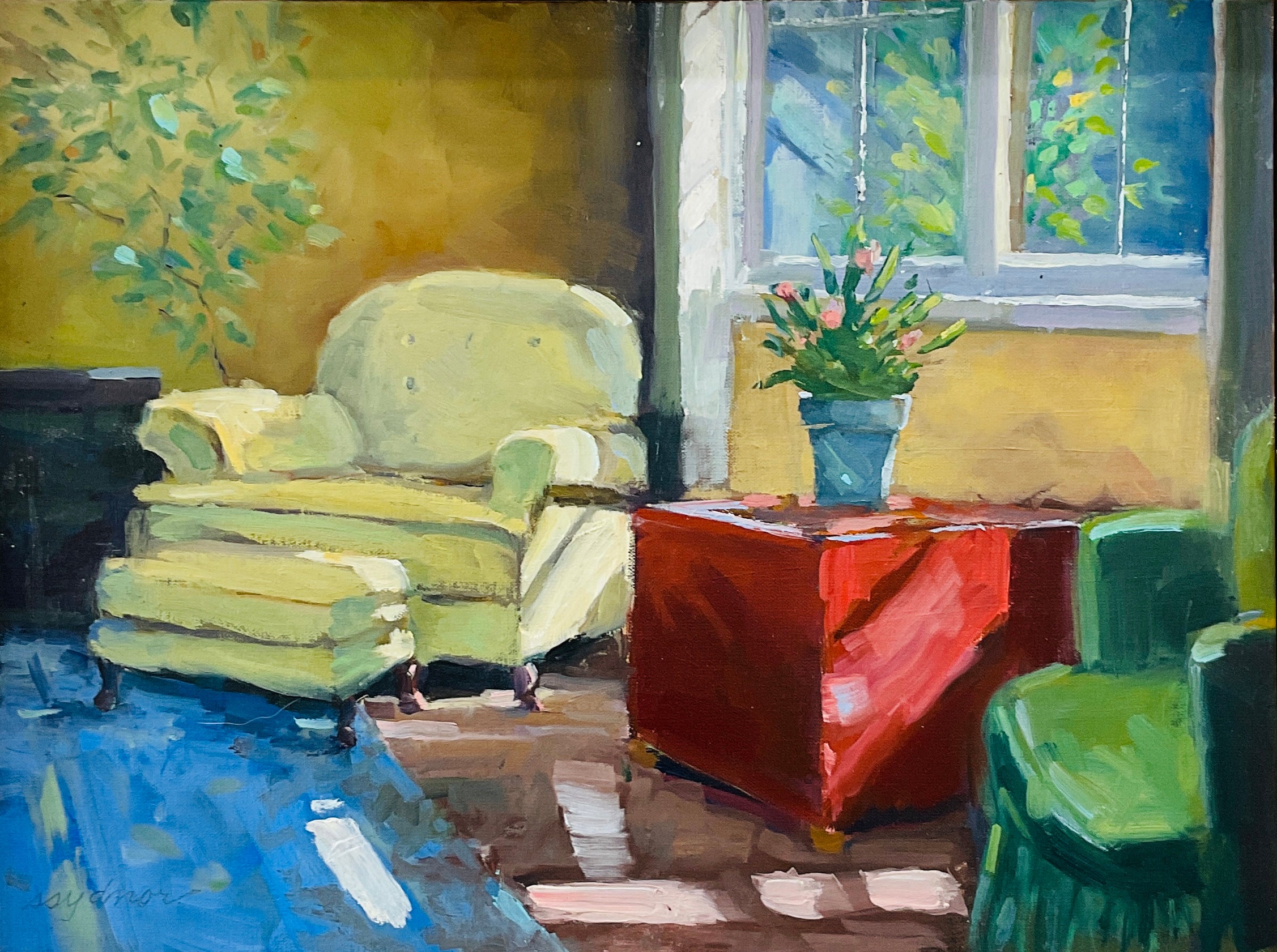Interior with Red Chest (after Colley Whisson)