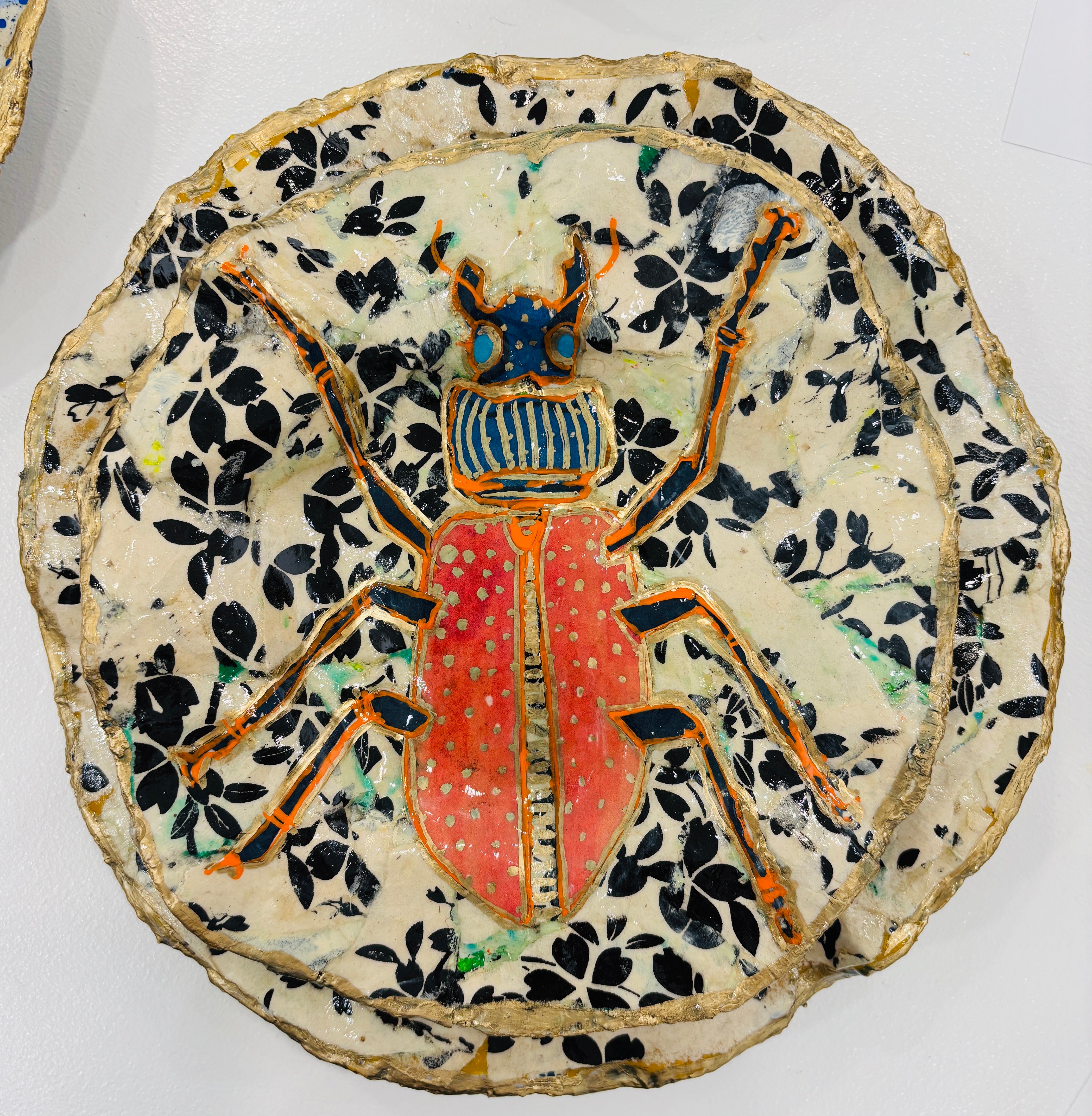 Orange Scarab Plate