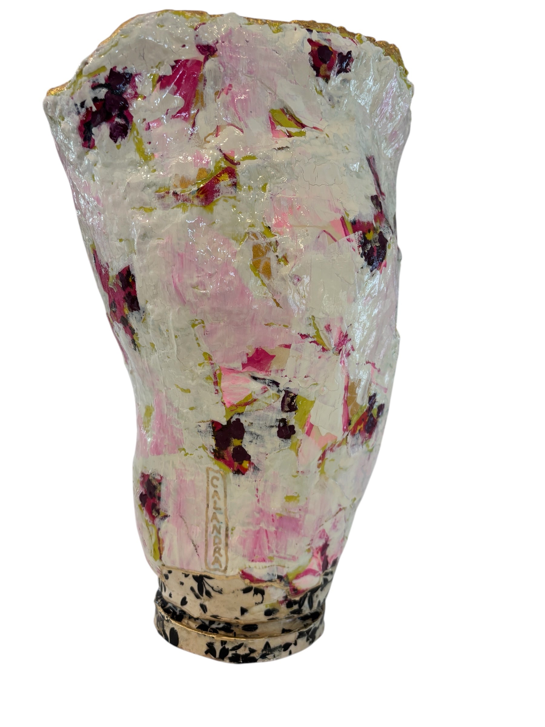 Soft Pink Abstract Vessel