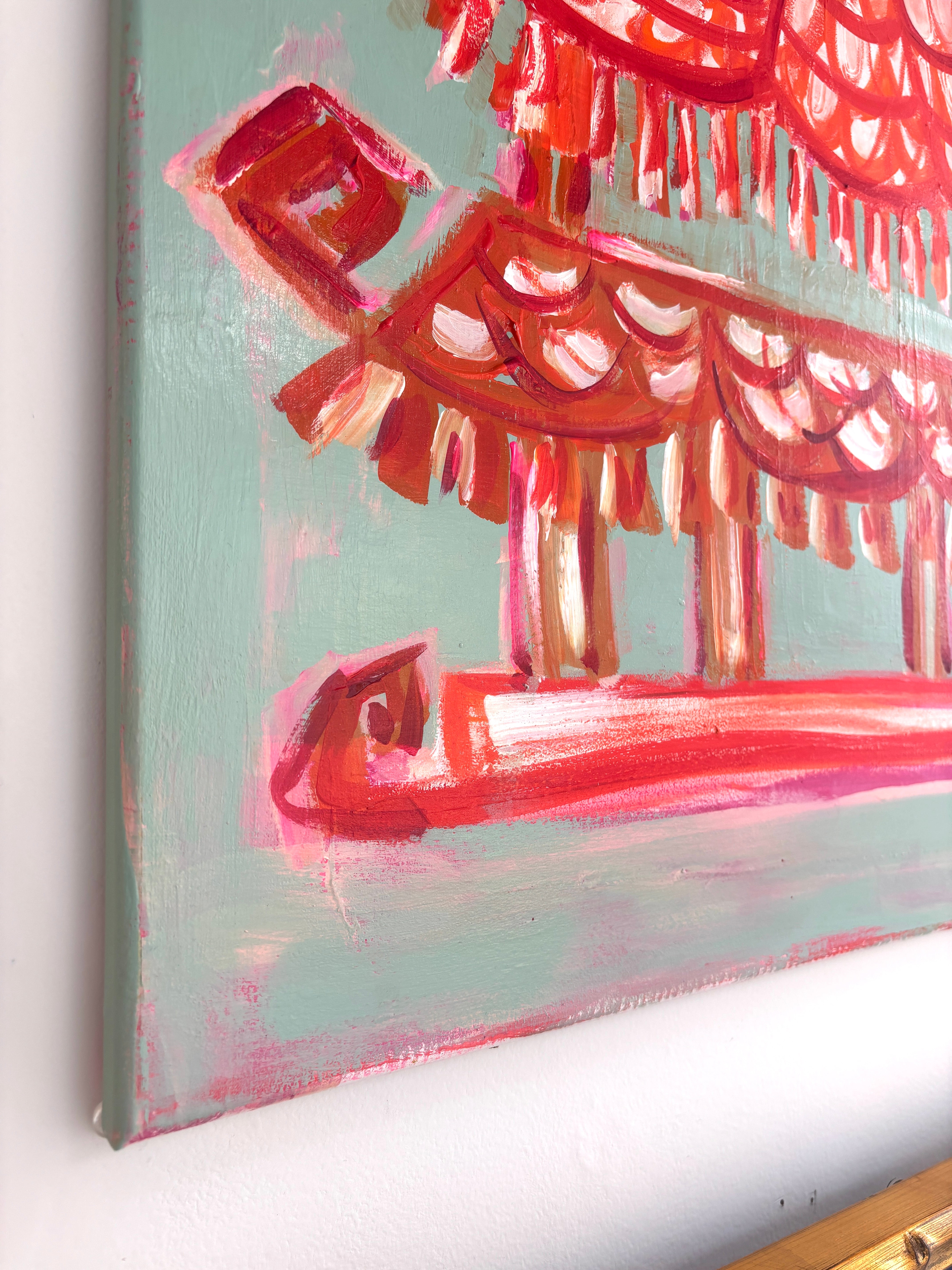 Pink and Green Pagoda