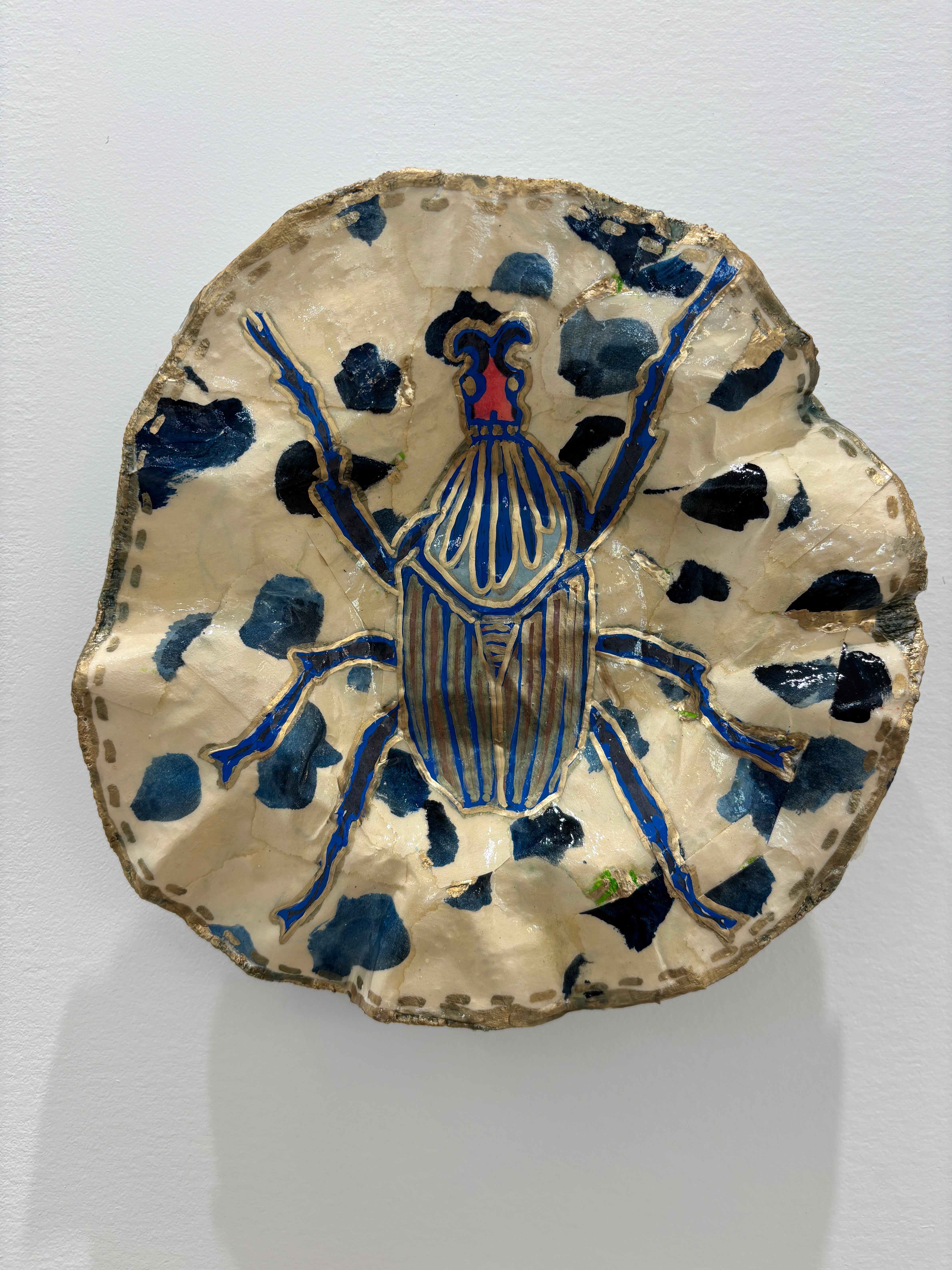 Blue Scarab Plate