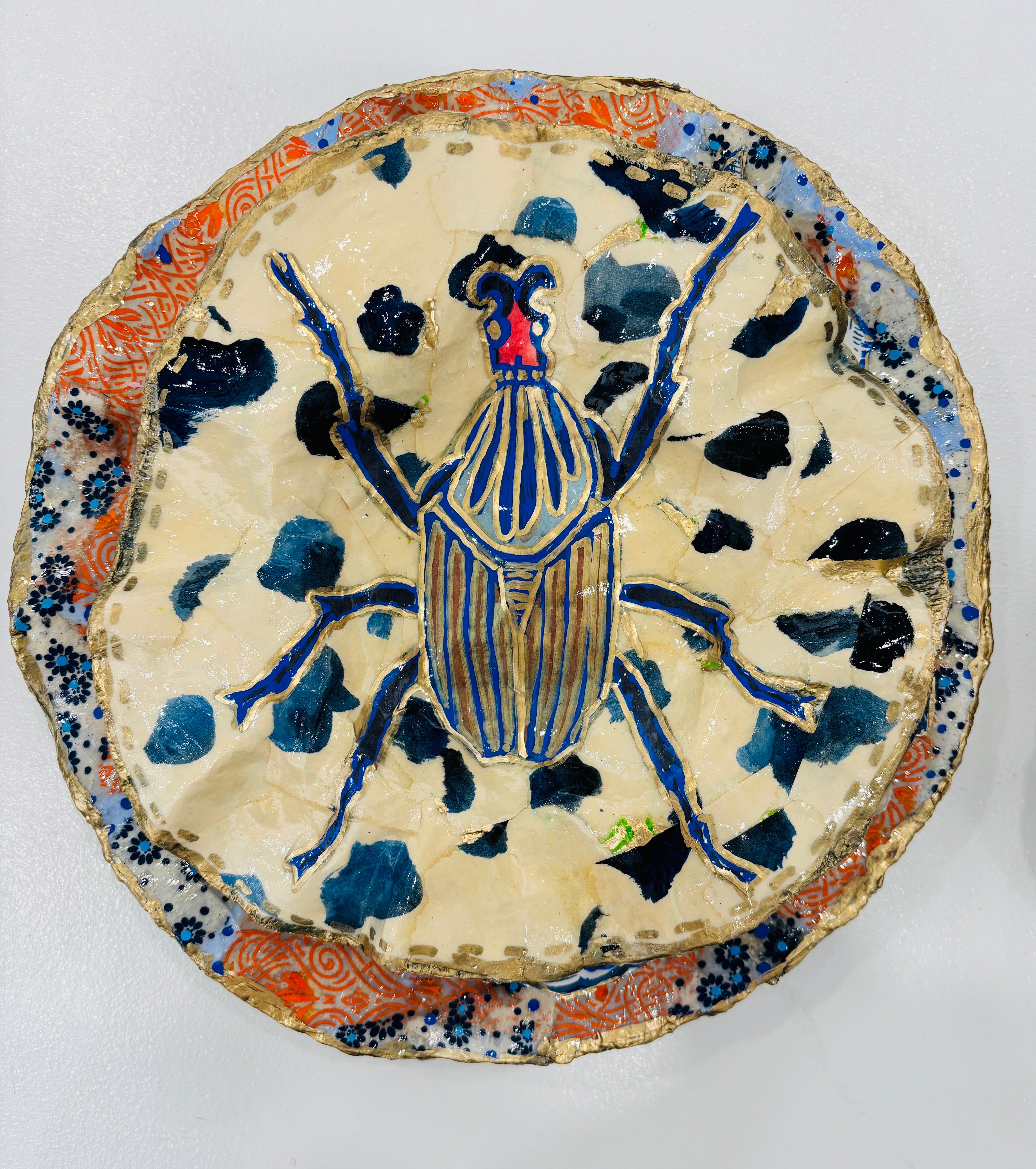 Blue Scarab Plate