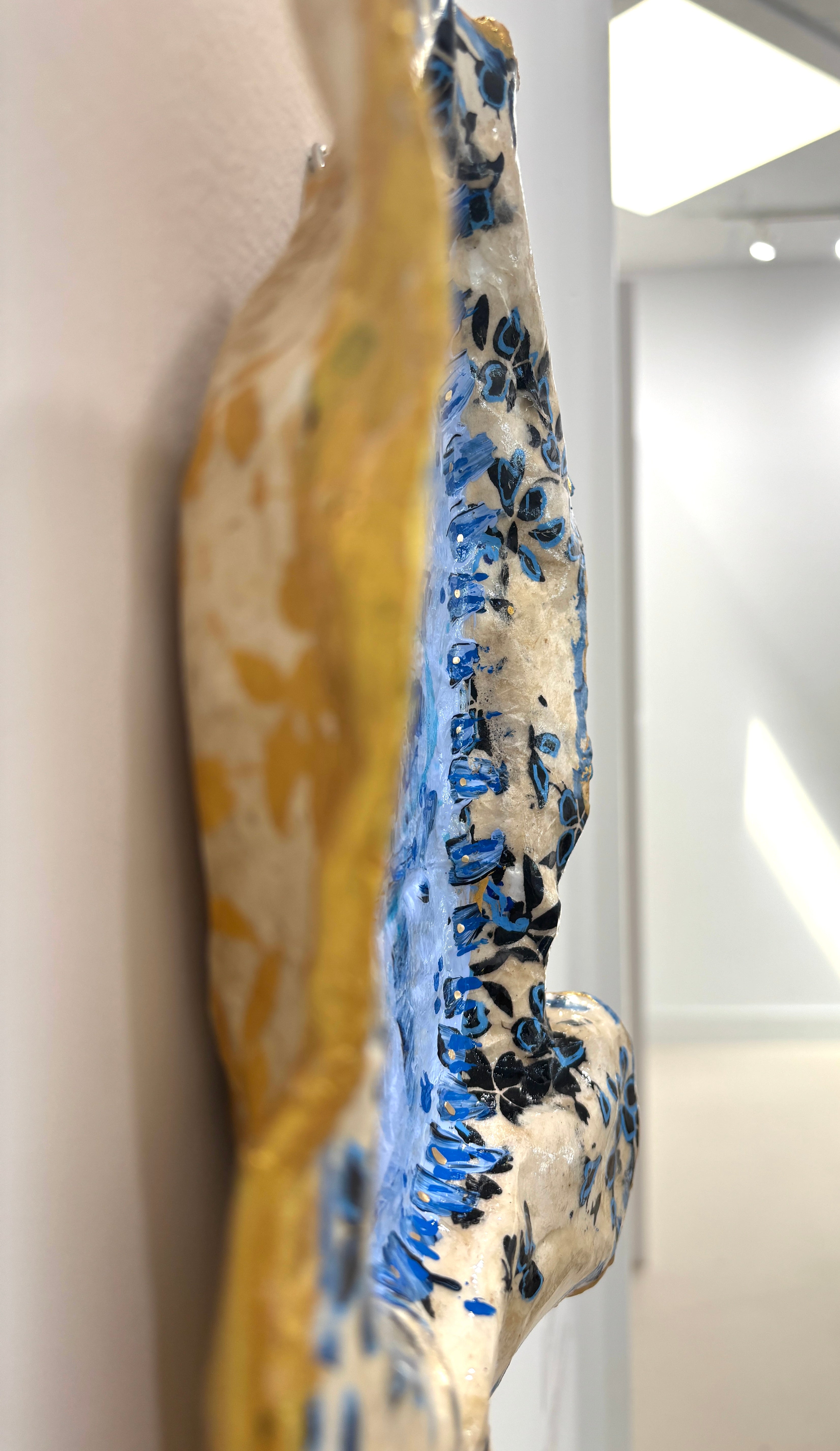 Blue on Blue Pagoda Plate