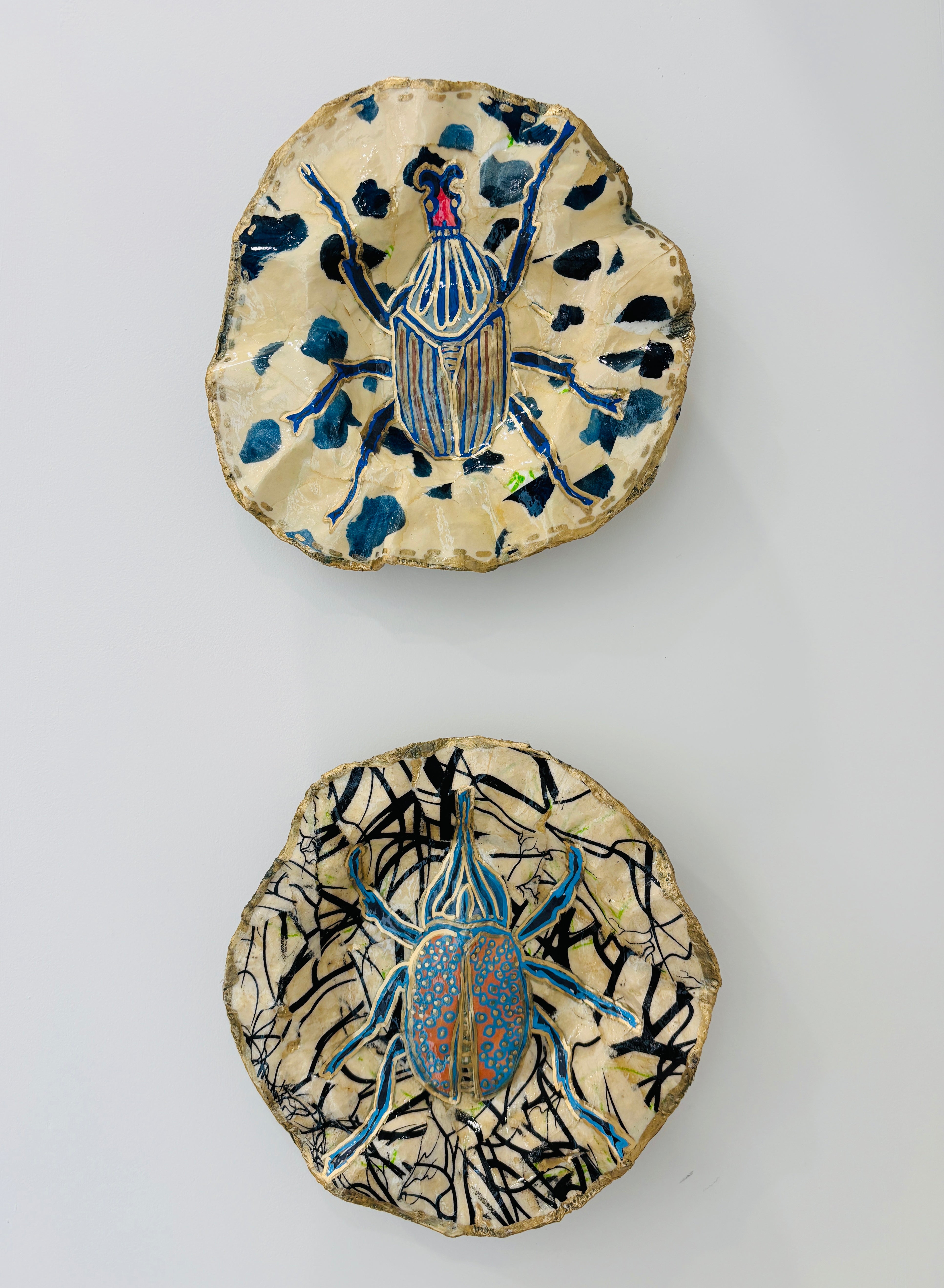 Blue Scarab Plate