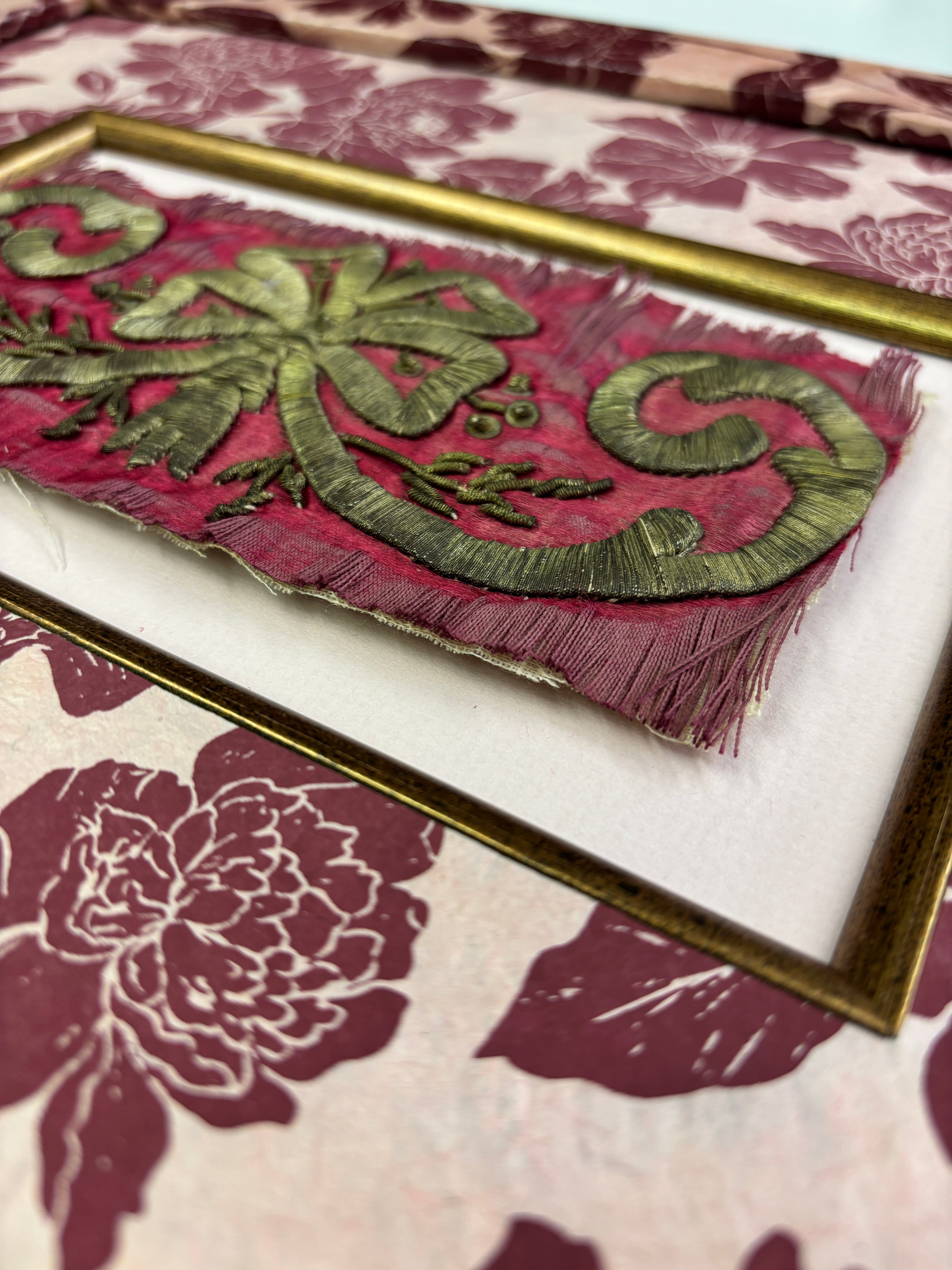 French Brocade Embroidery Studies