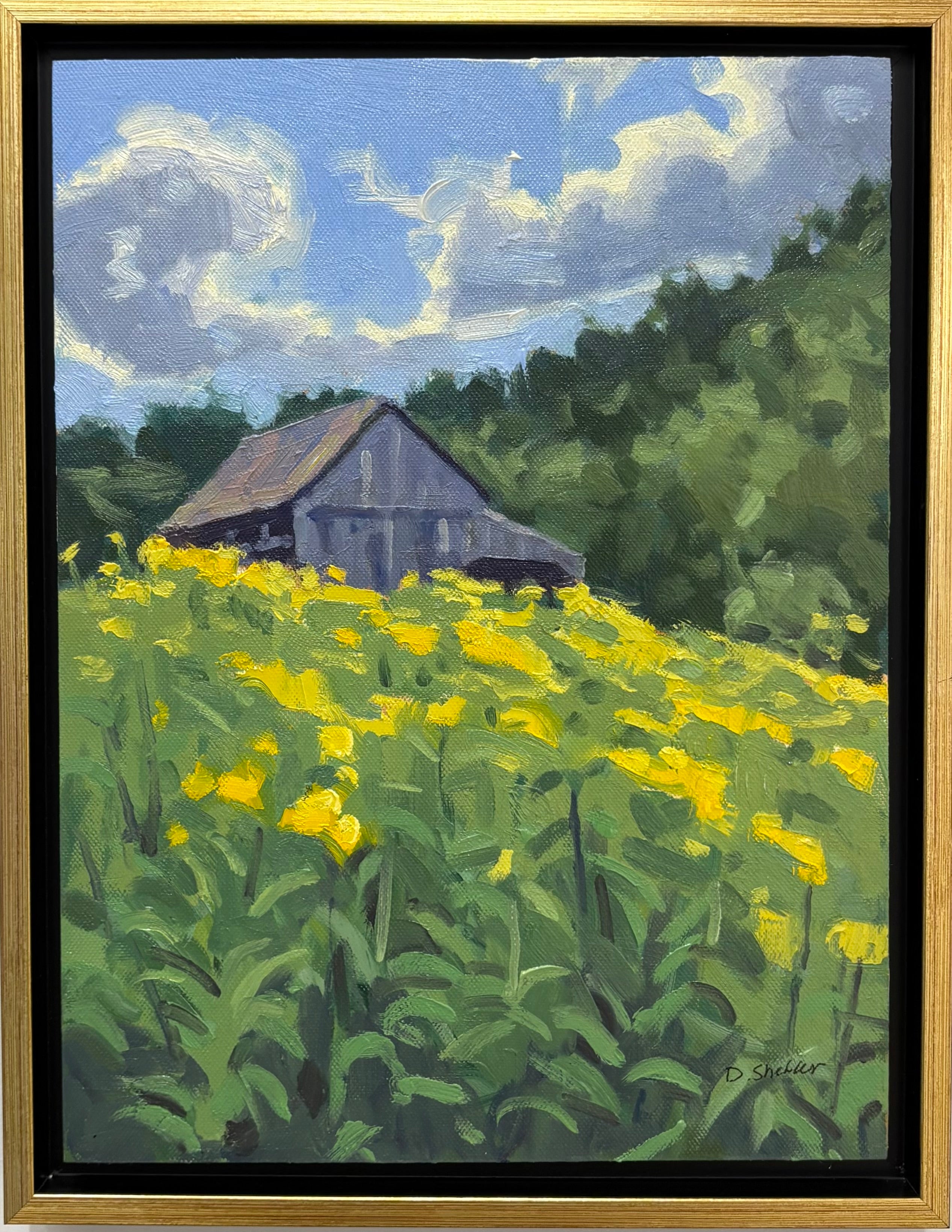 Barn in the Yellow Field