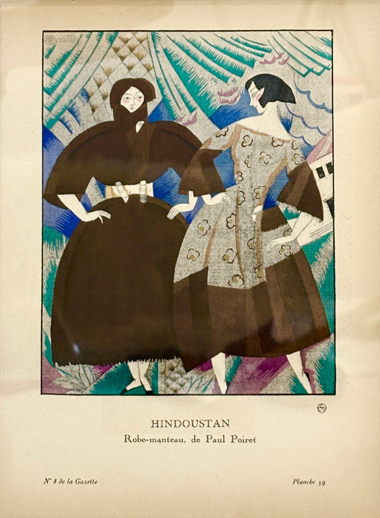 1912 Hand Colored Fashion Lithographs