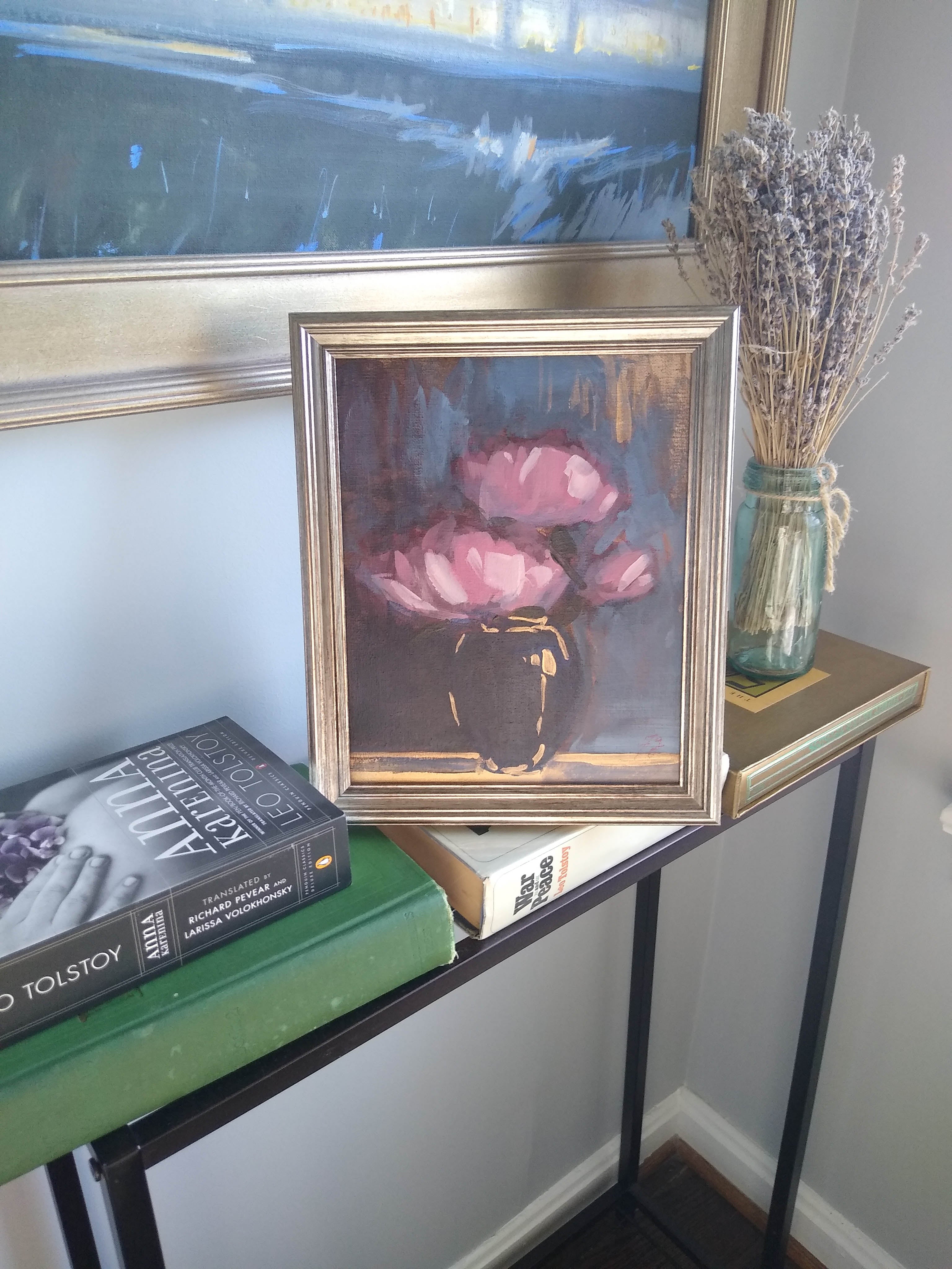 Blooms in a Blue Vase