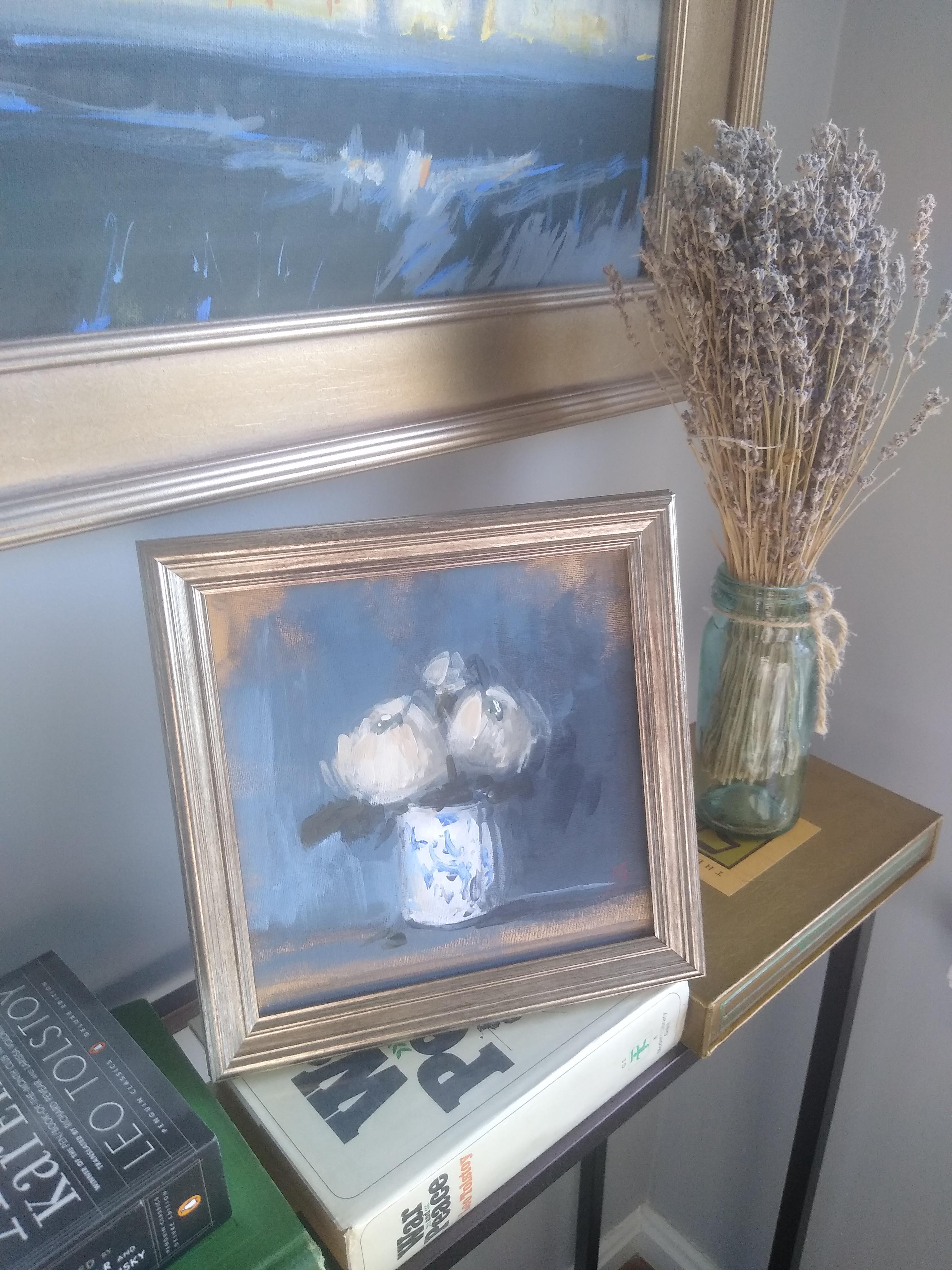 Three White Peonies