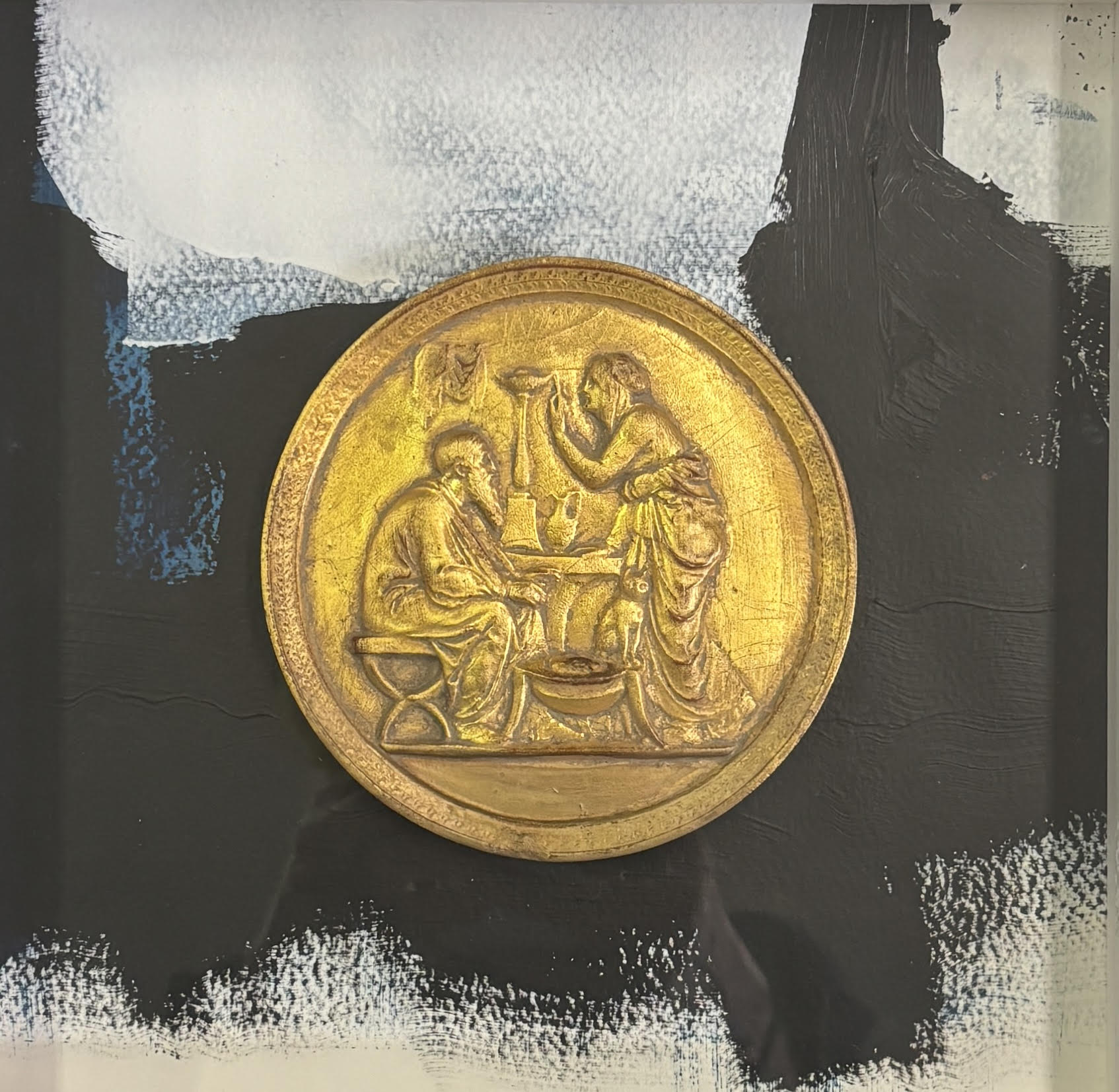 Vintage Greek Gold Leaf Intaglio 001