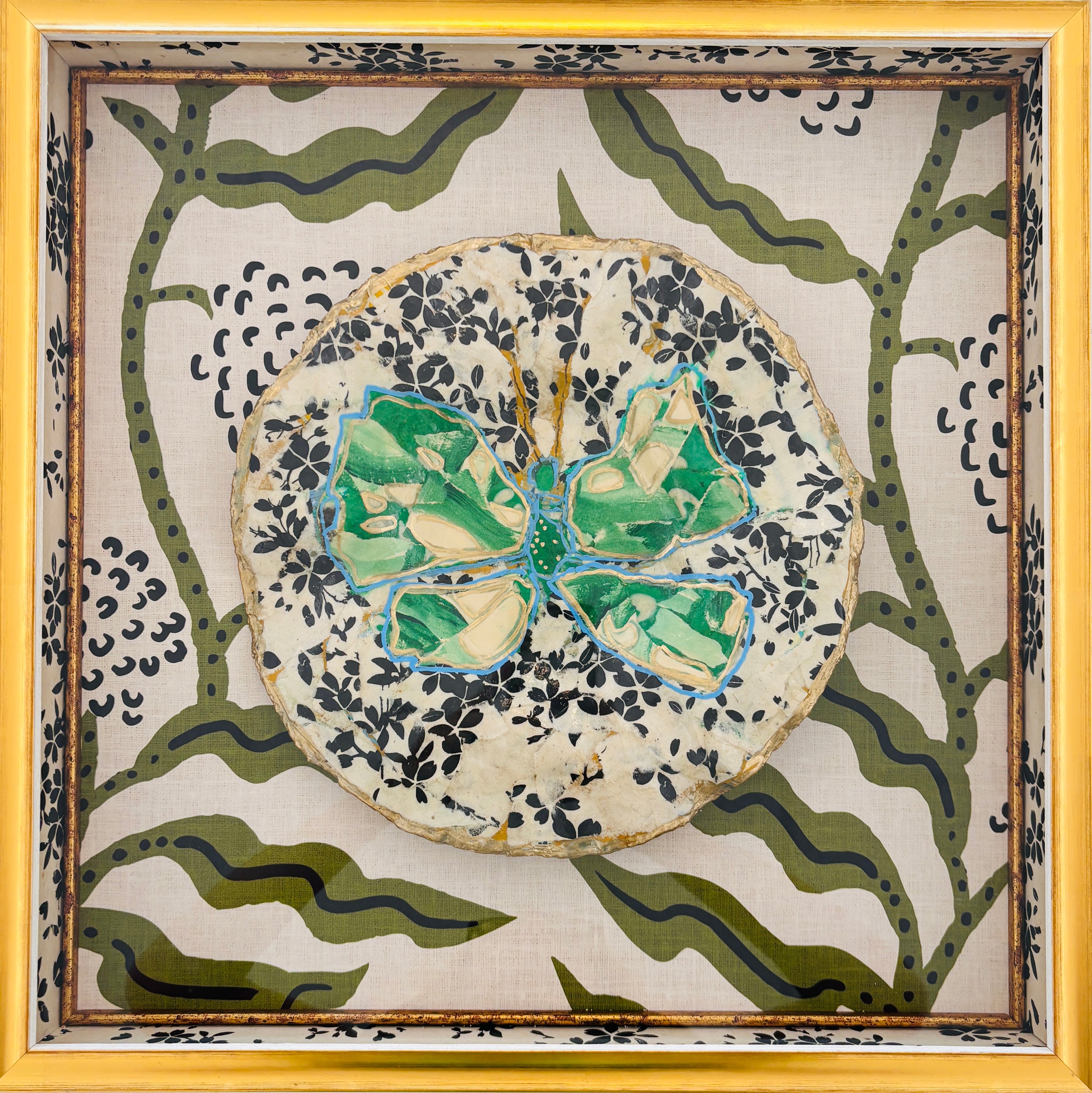 Green Butterfly Plate