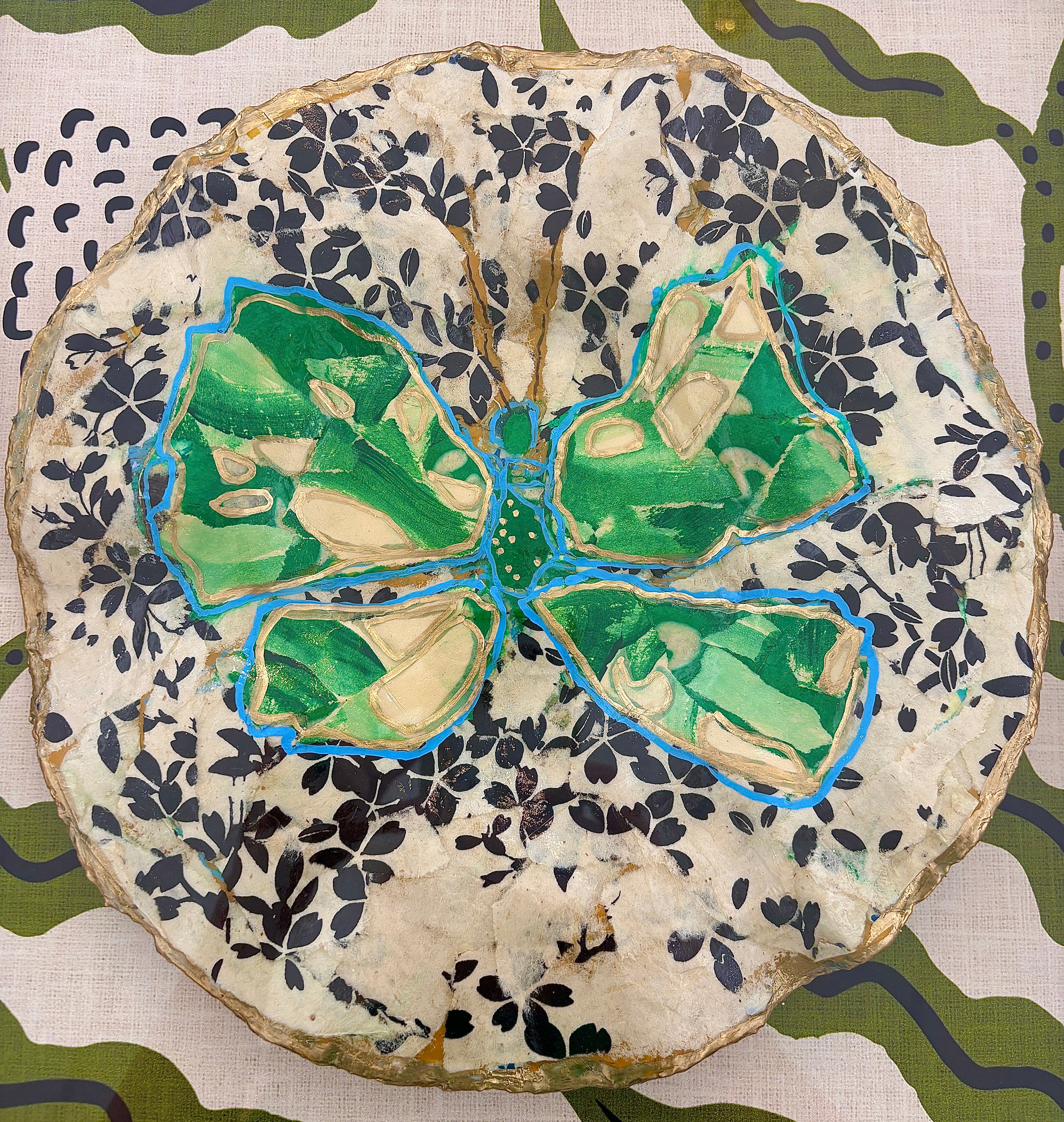 Green Butterfly Plate