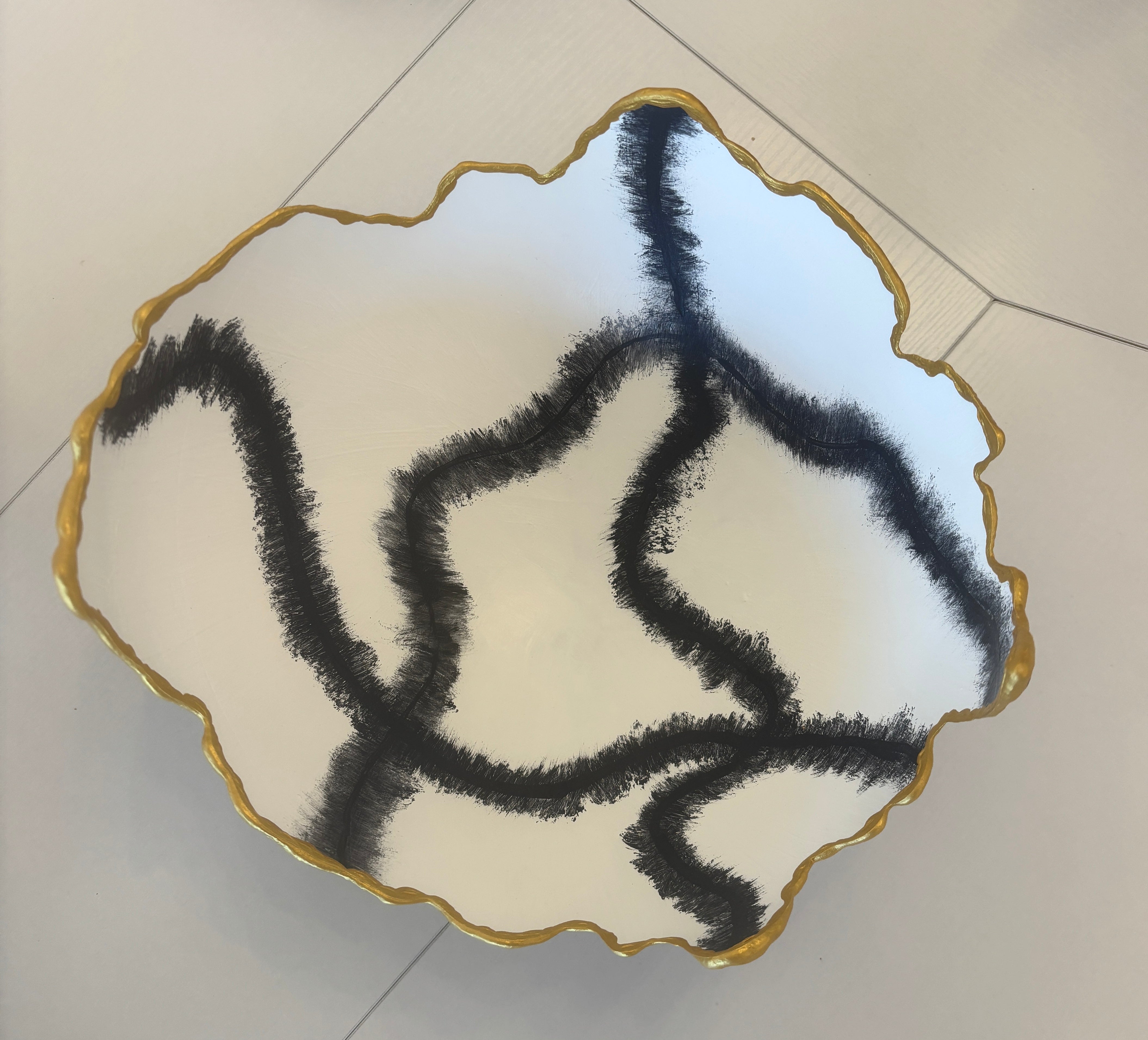 Large Navy and White Bowl