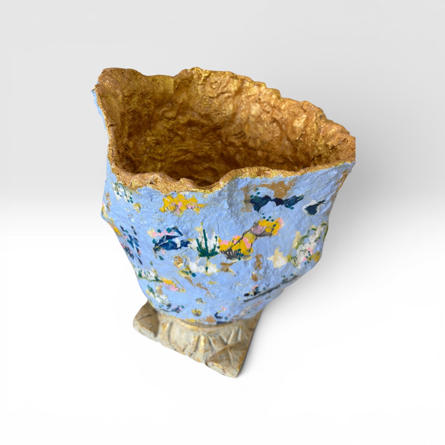 Large Blue Abstract Vessel