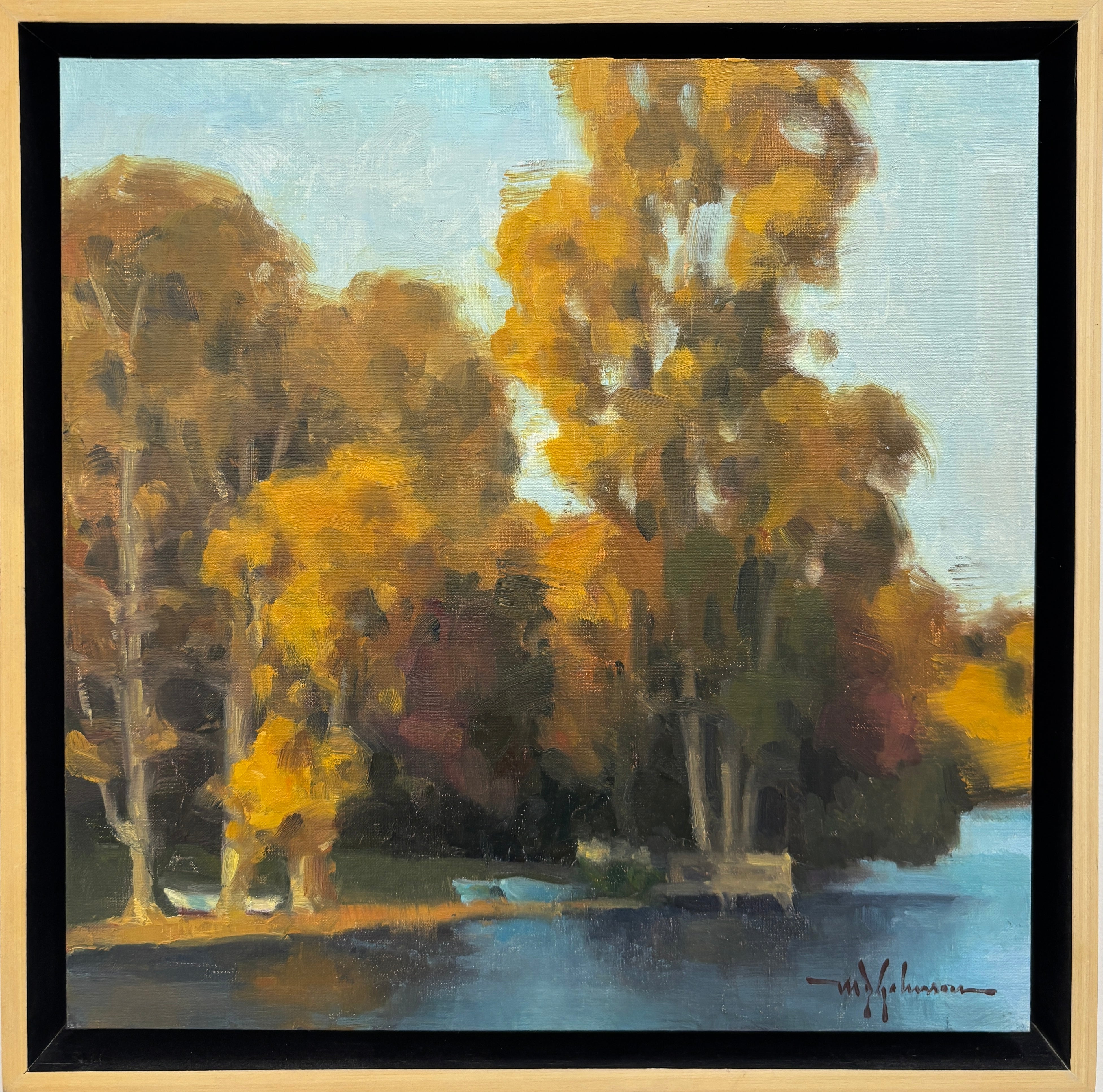 Gold Leaves on Timber Lake
