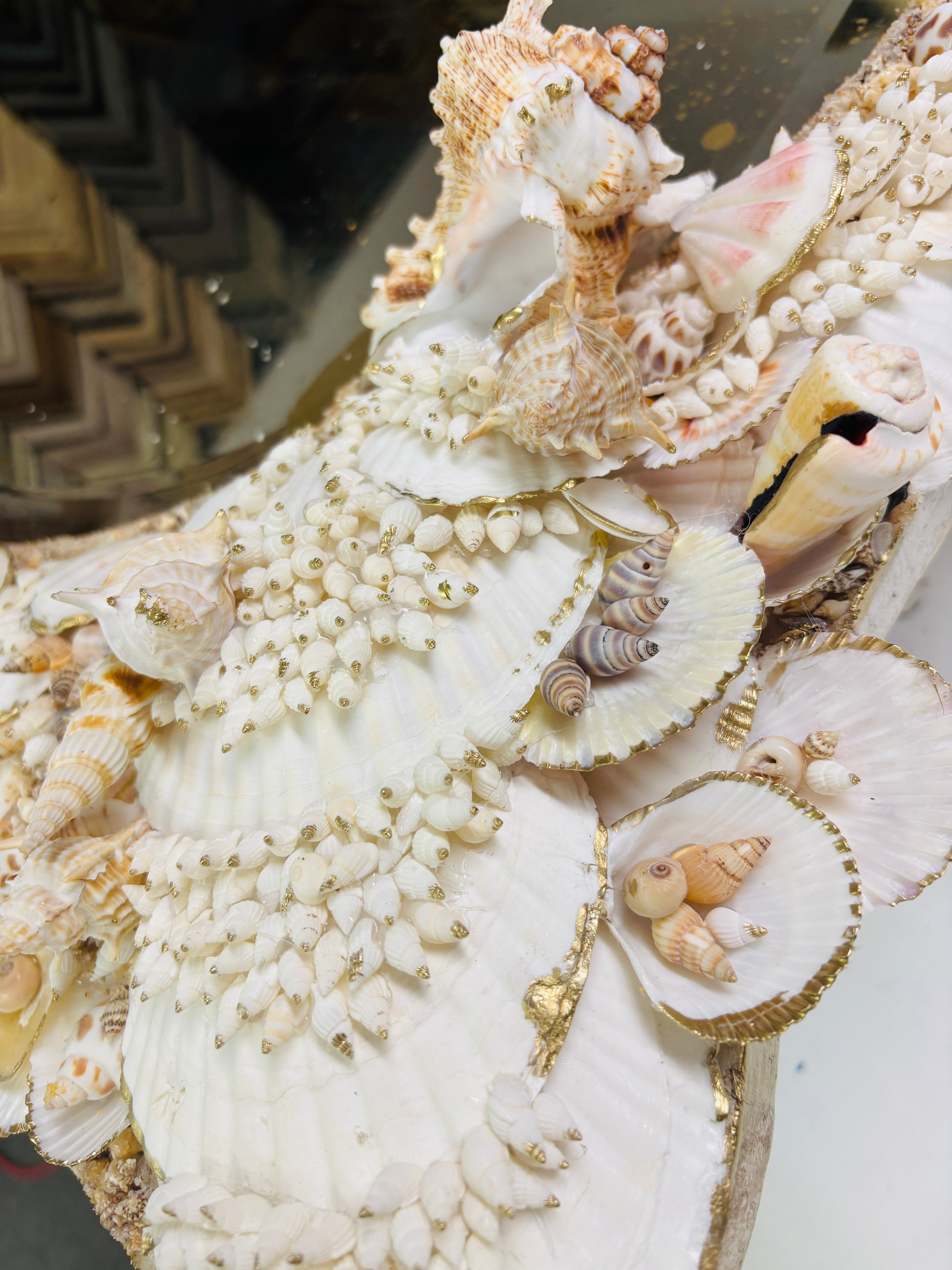 Shell Mosaic Mirror