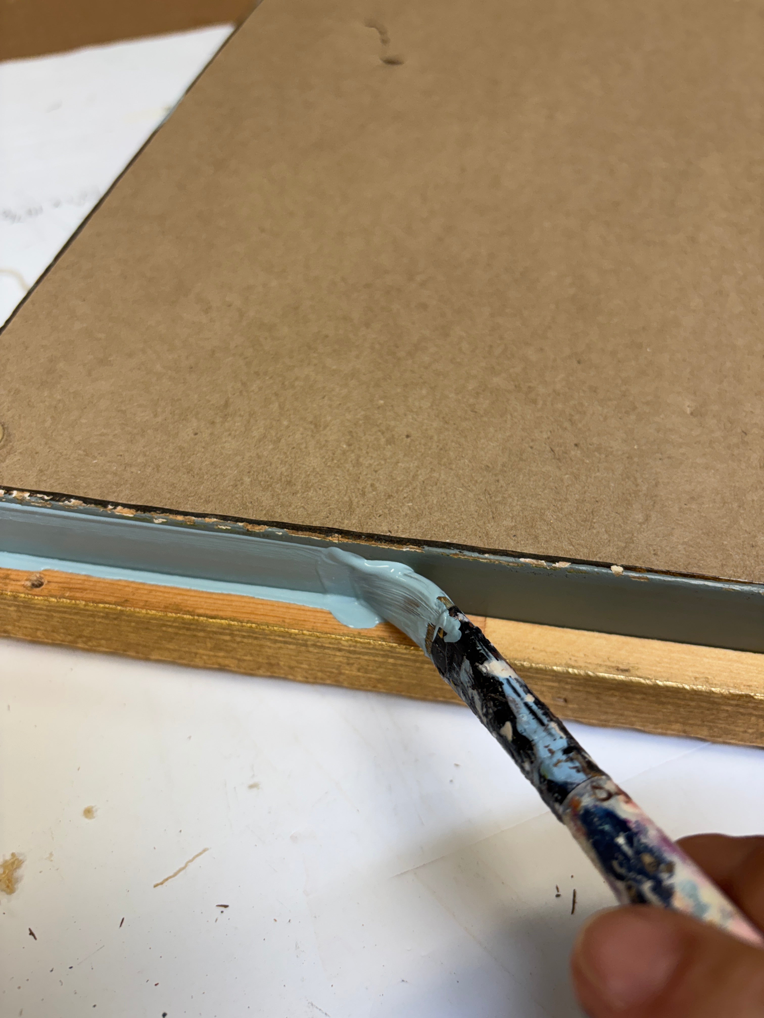 Restored Vintage Framed Mirror