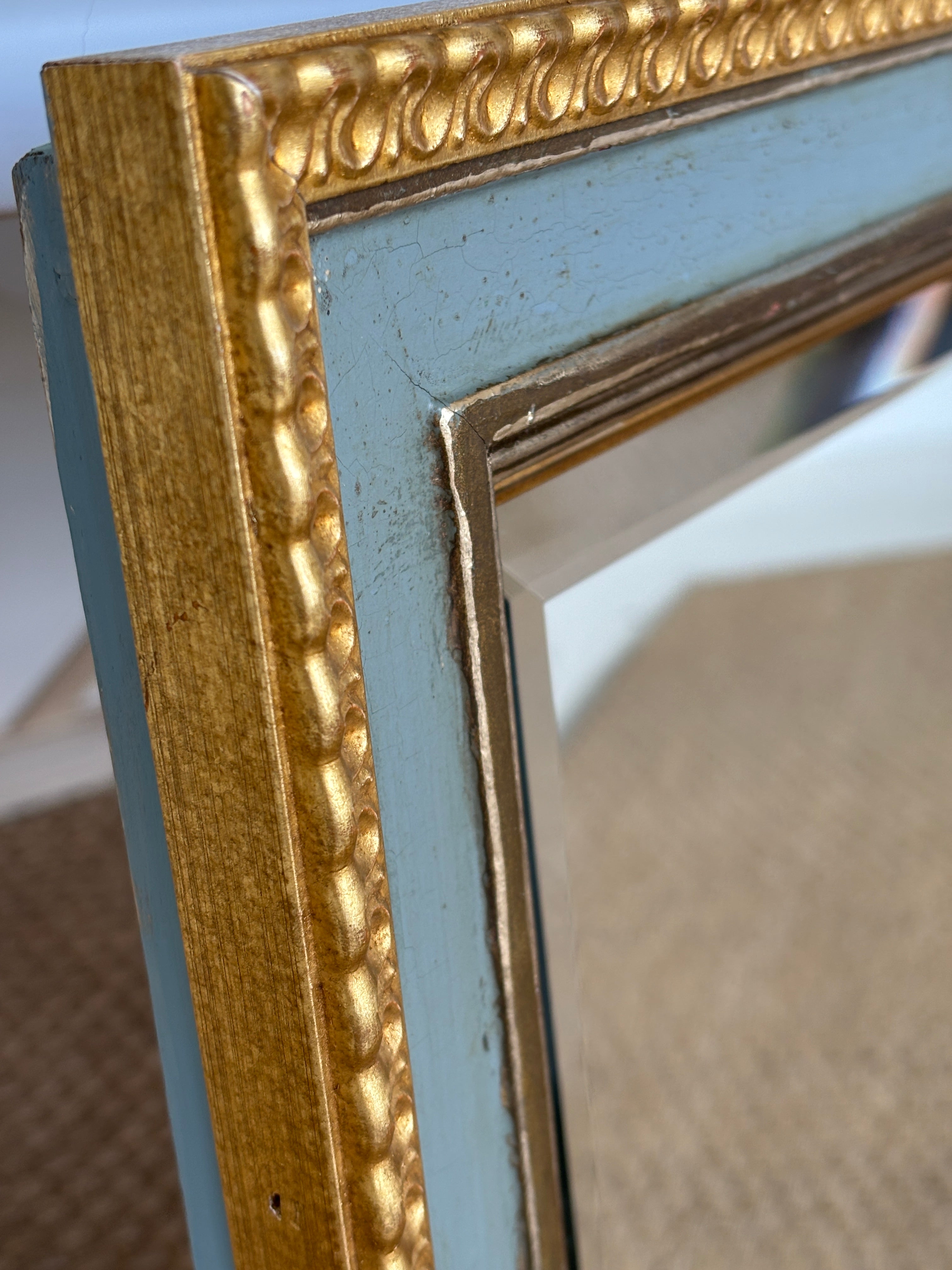 Restored Vintage Framed Mirror