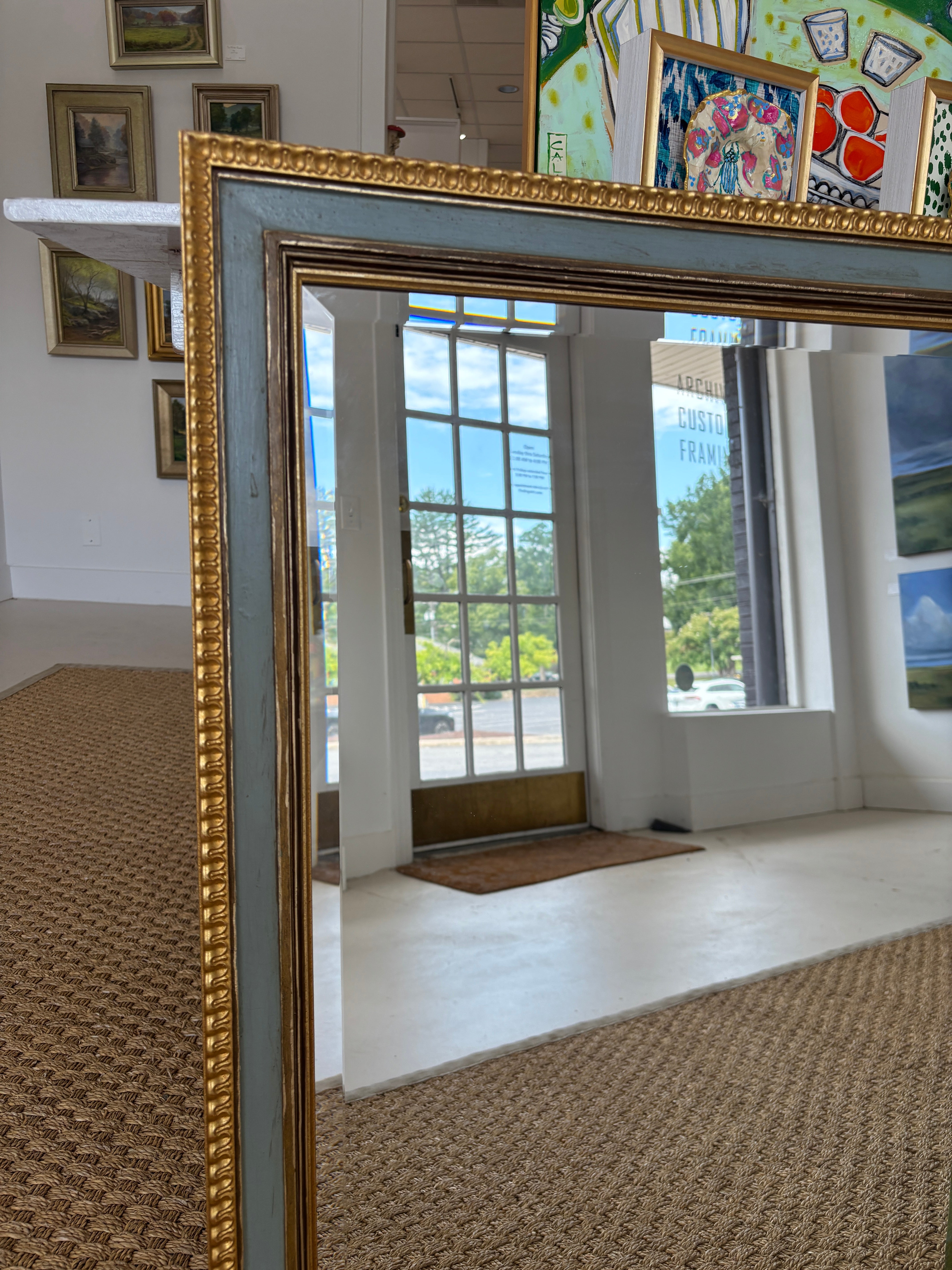 Restored Vintage Framed Mirror