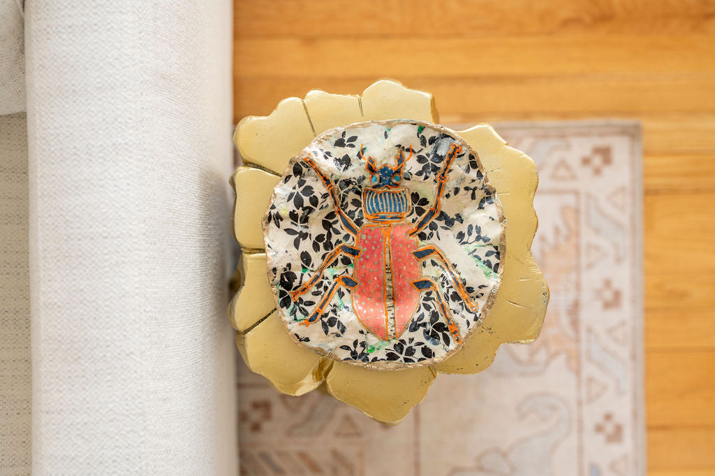 Orange Scarab Plate