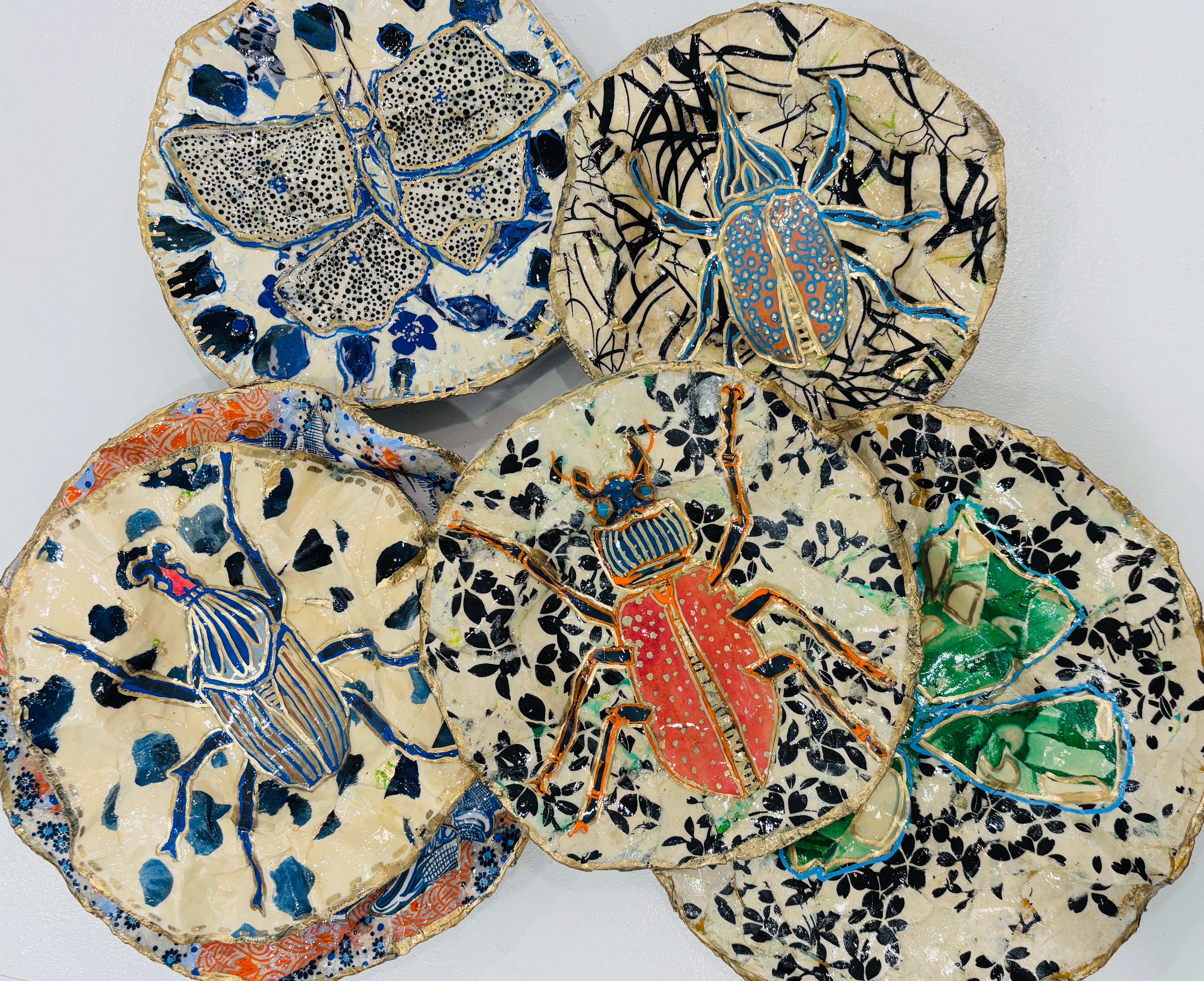 Orange Scarab Plate