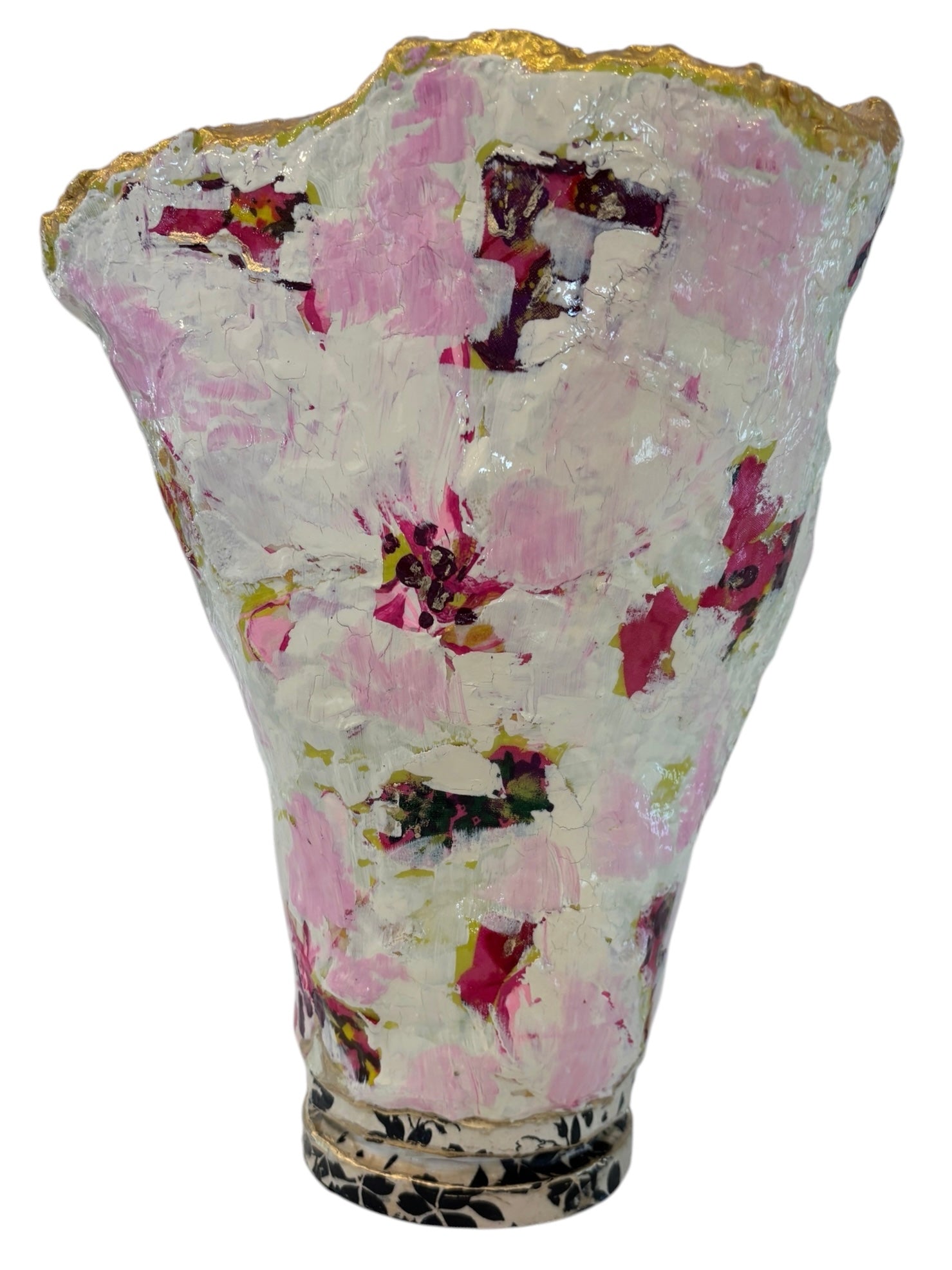 Soft Pink Abstract Vessel