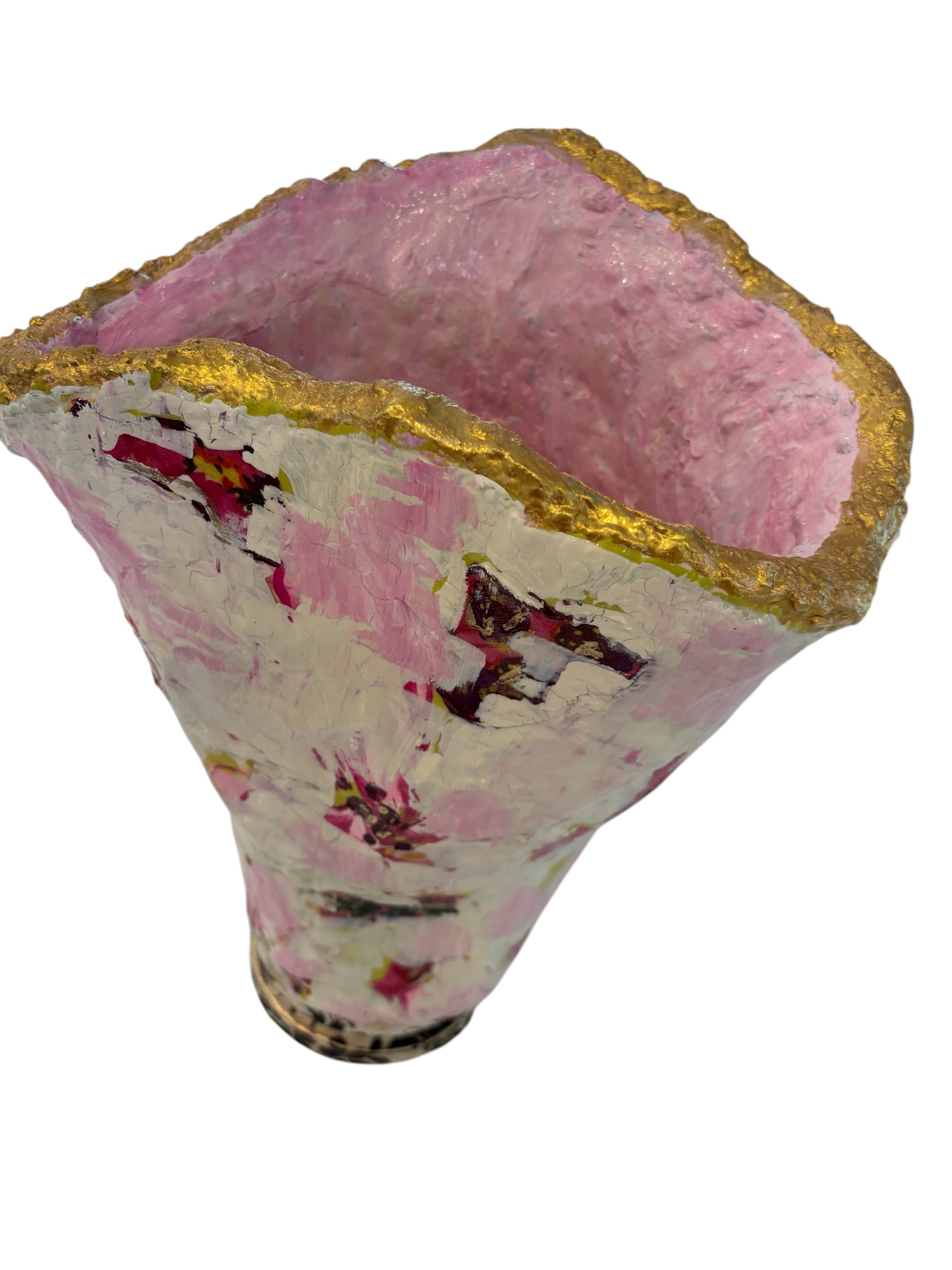 Soft Pink Abstract Vessel