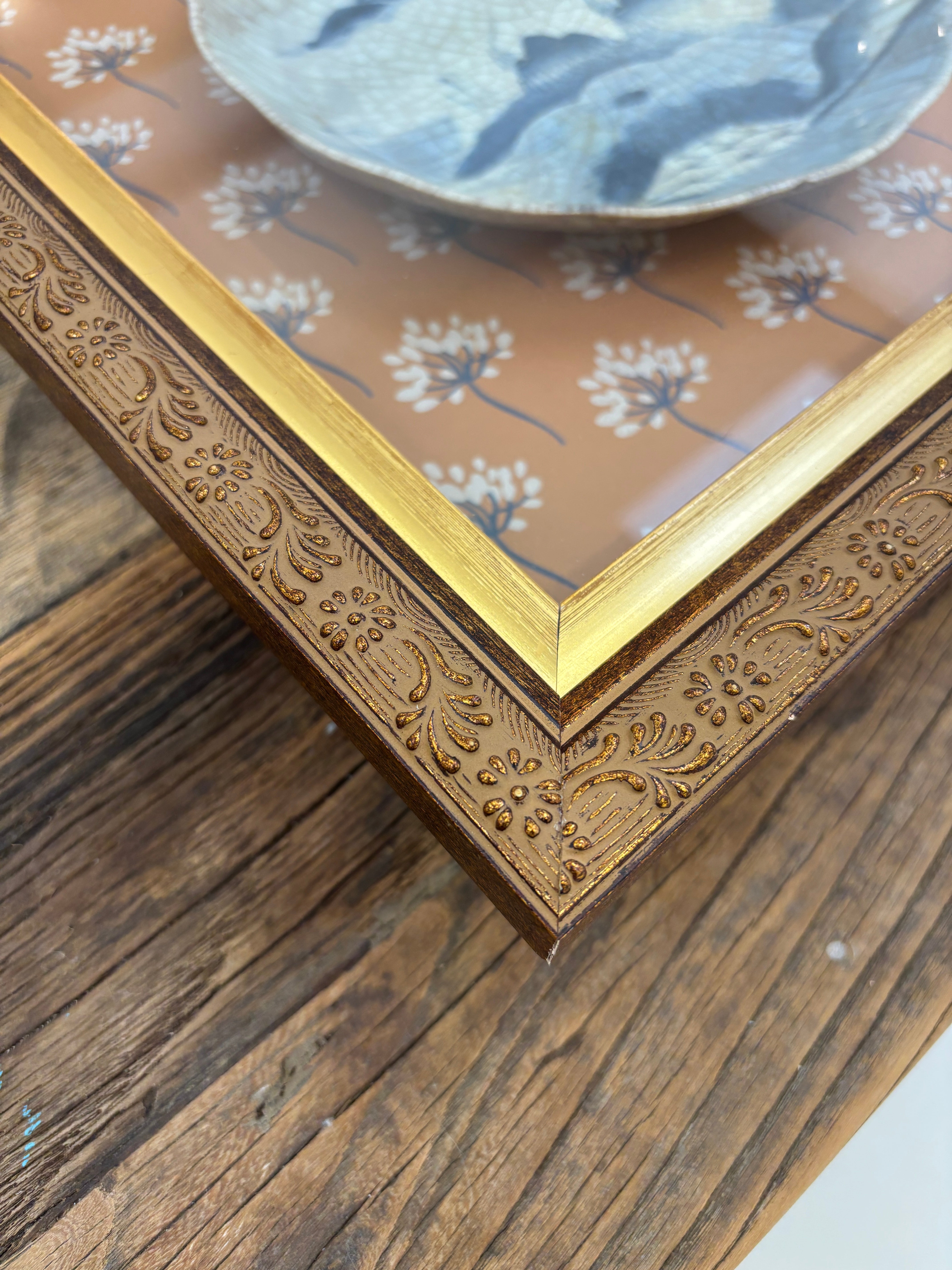 Antique Chinese Plate Mountain Motif