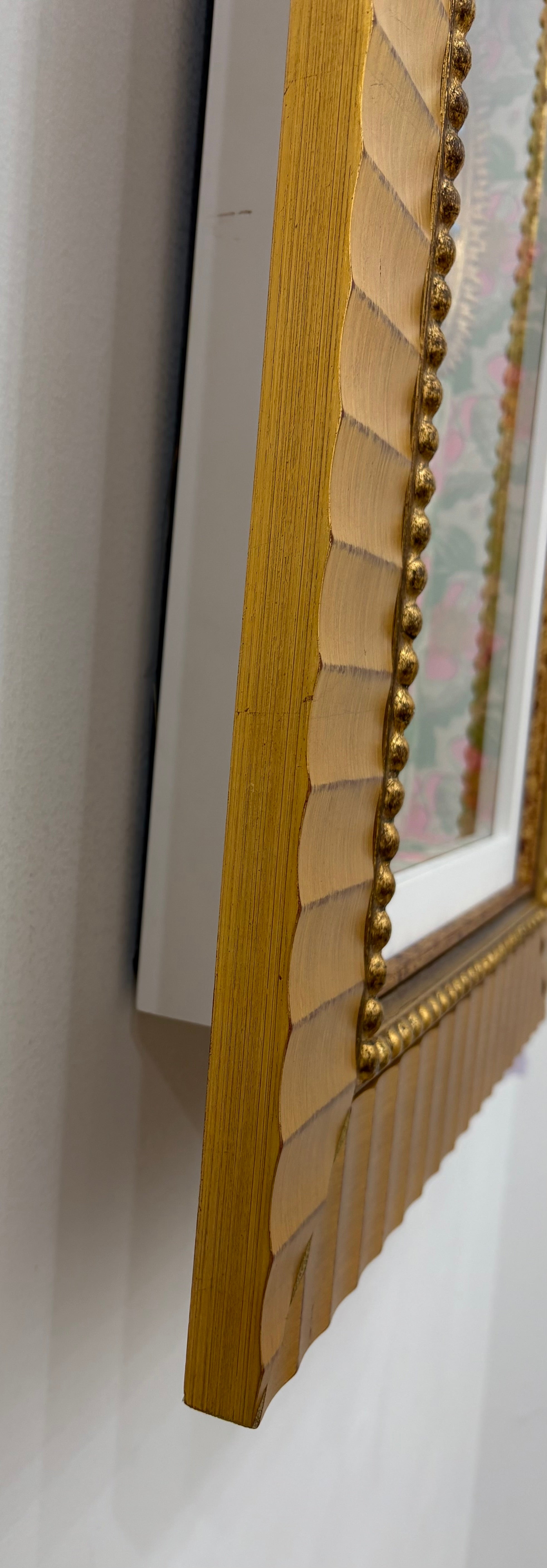 ANTIQUE HAND PAINTED CAMEO WITH CUSTOM MADE SHADOWBOX 002