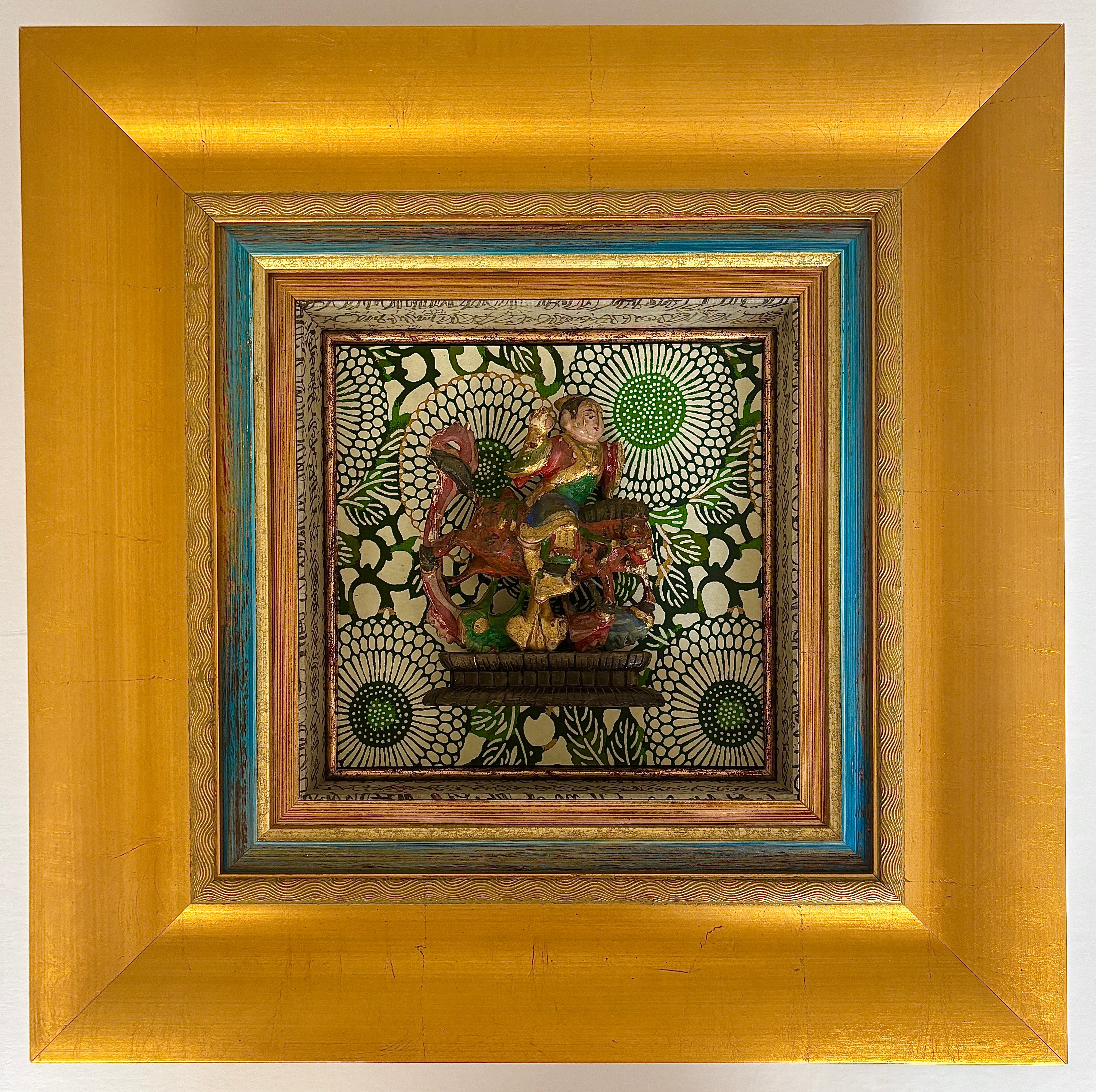 Asian Carving of Horse and Rider