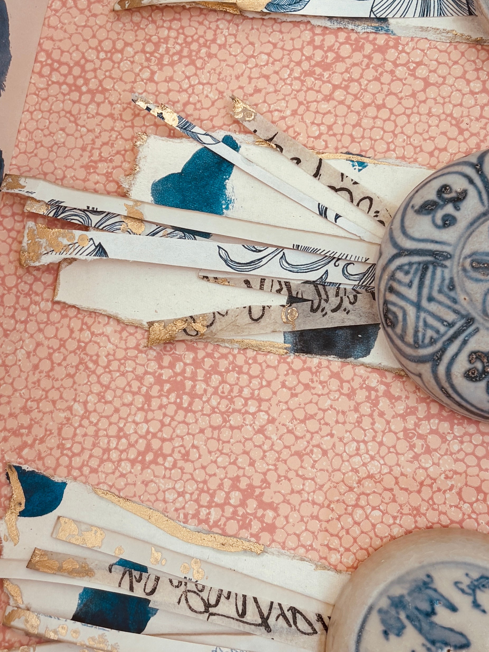 Found Antique Vietnamese Pottery Lids I