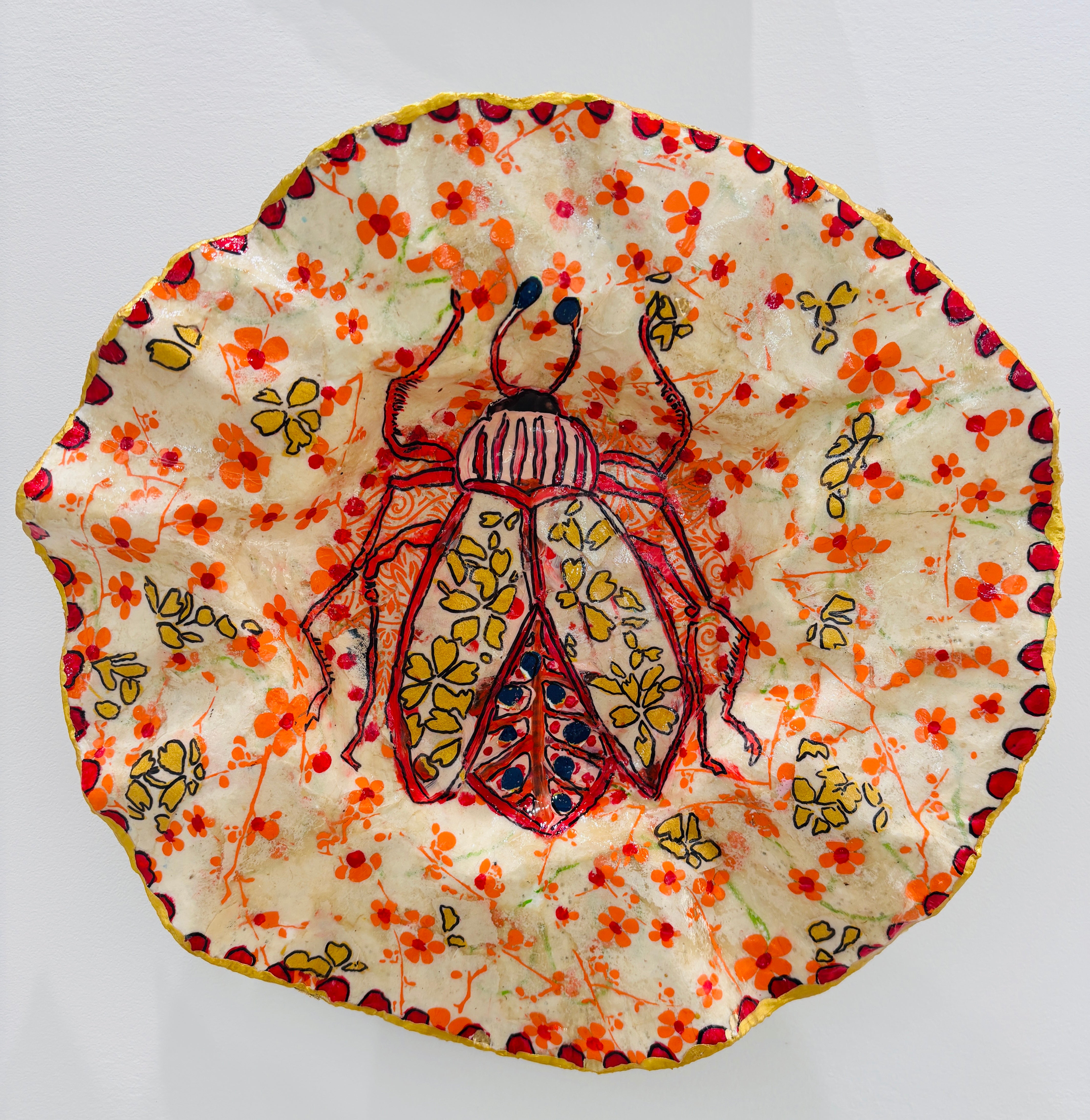 Red Legged Beetle Plate