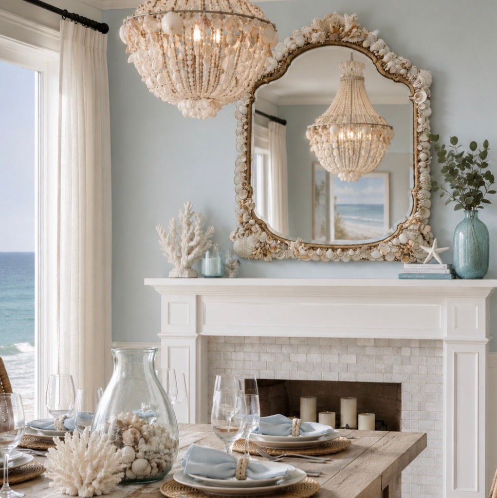 Shell Mosaic Mirror